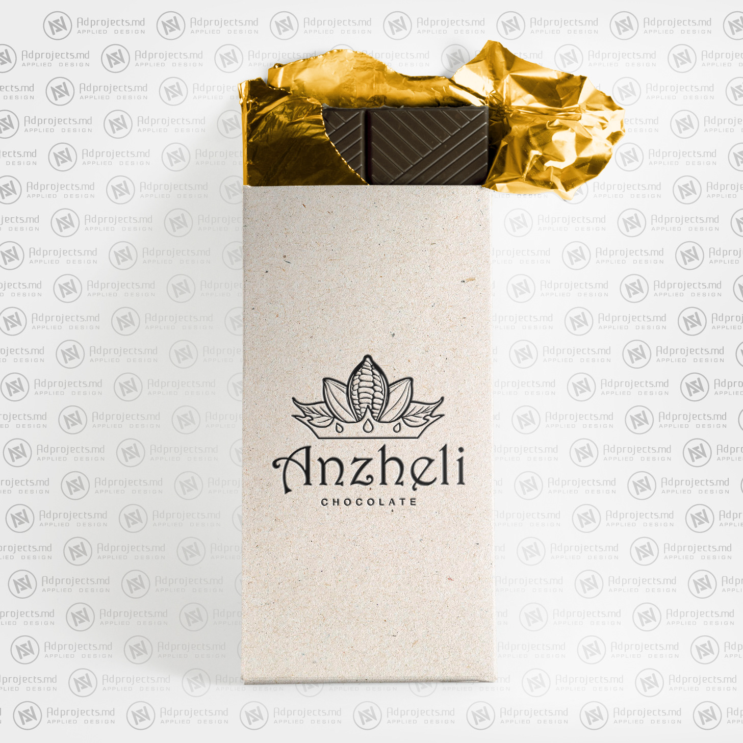 Anzheli Chocolate Logo Design Preview