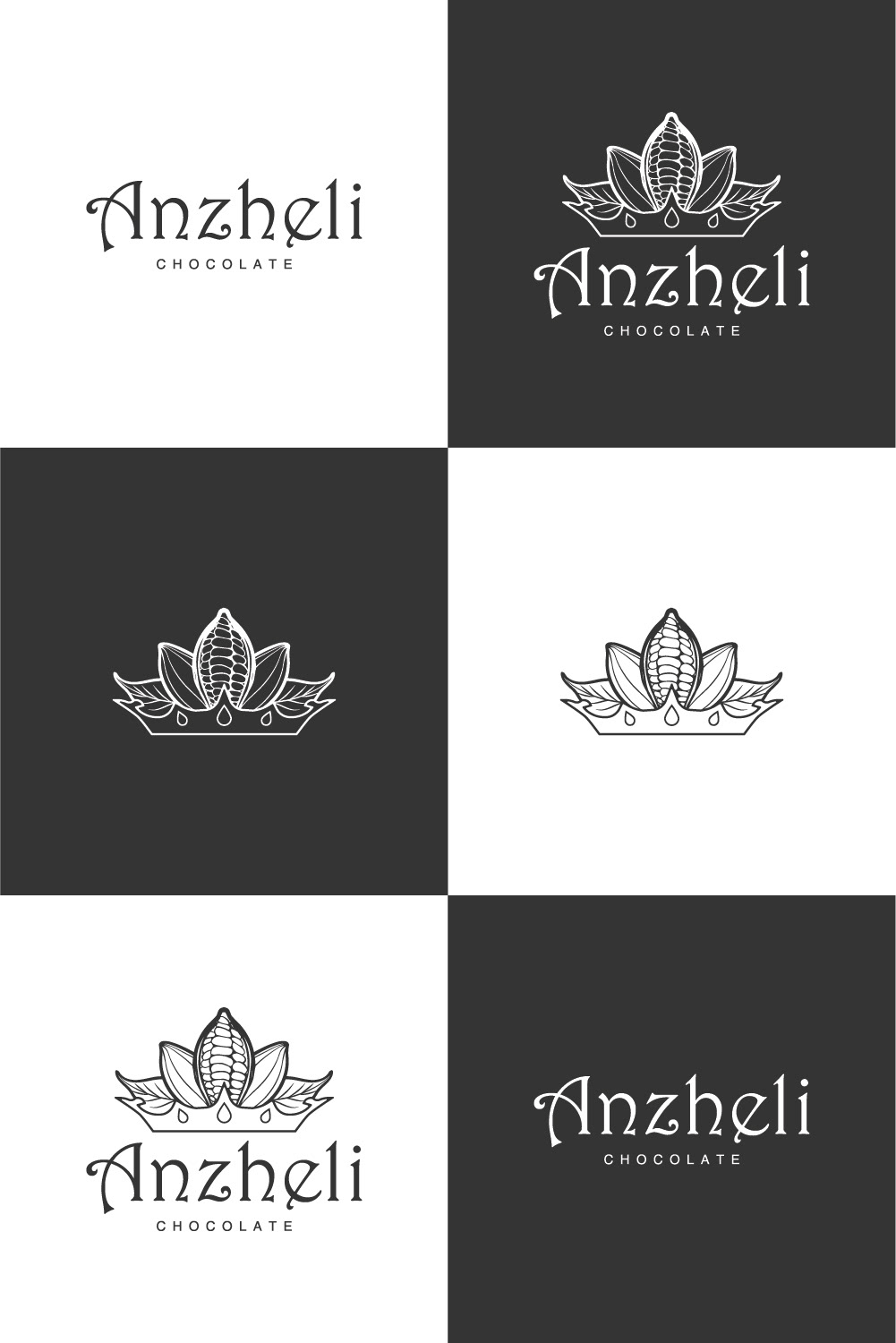 Anzheli Chocolate Logo Design