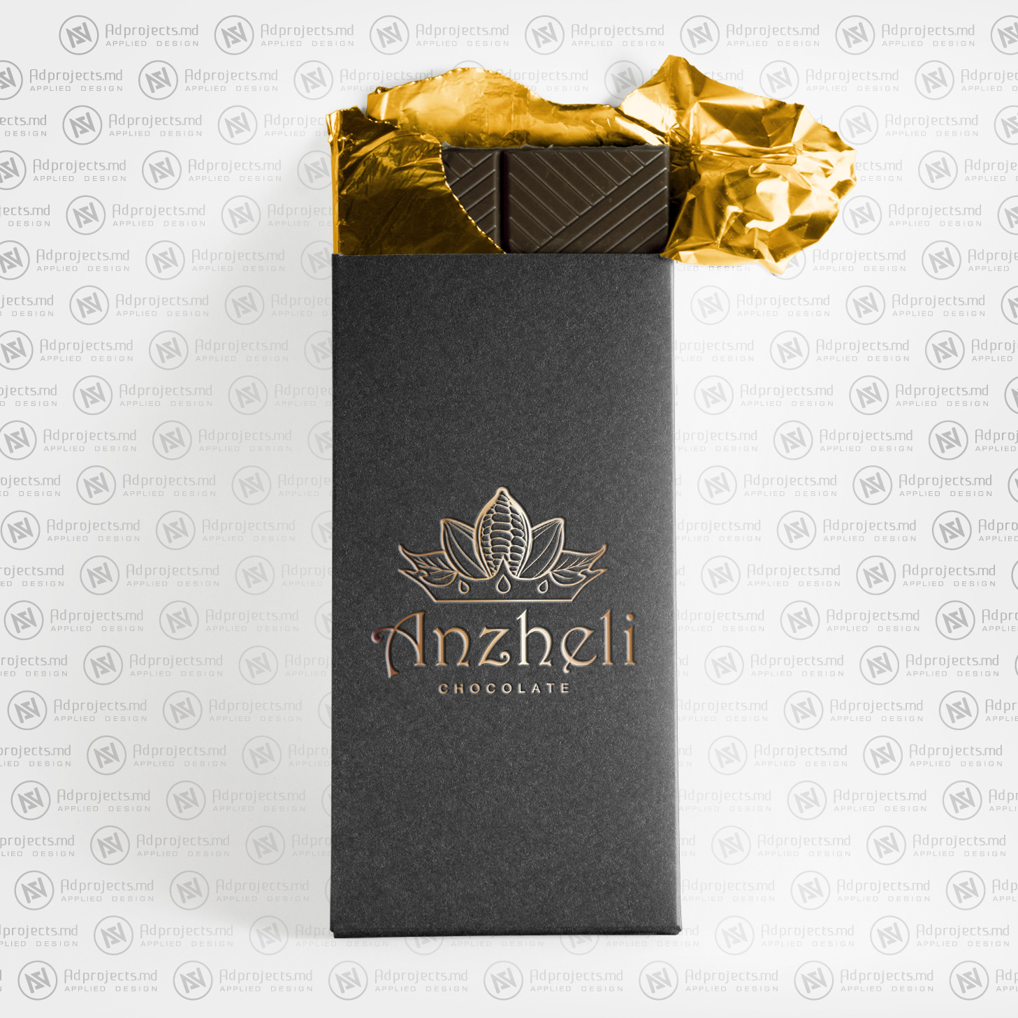 Anzheli Chocolate Logo Design Preview