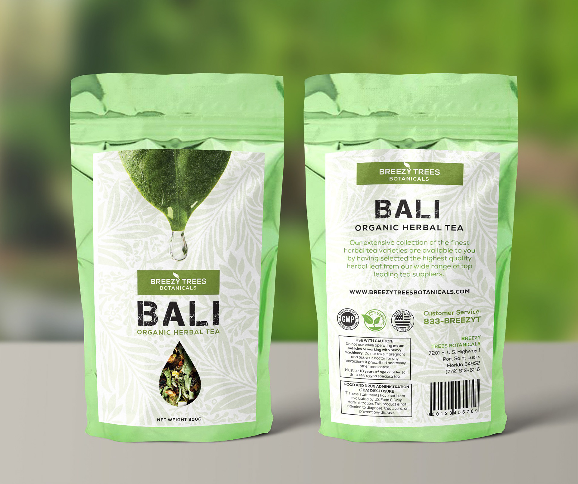 Herbal Tea Label Design