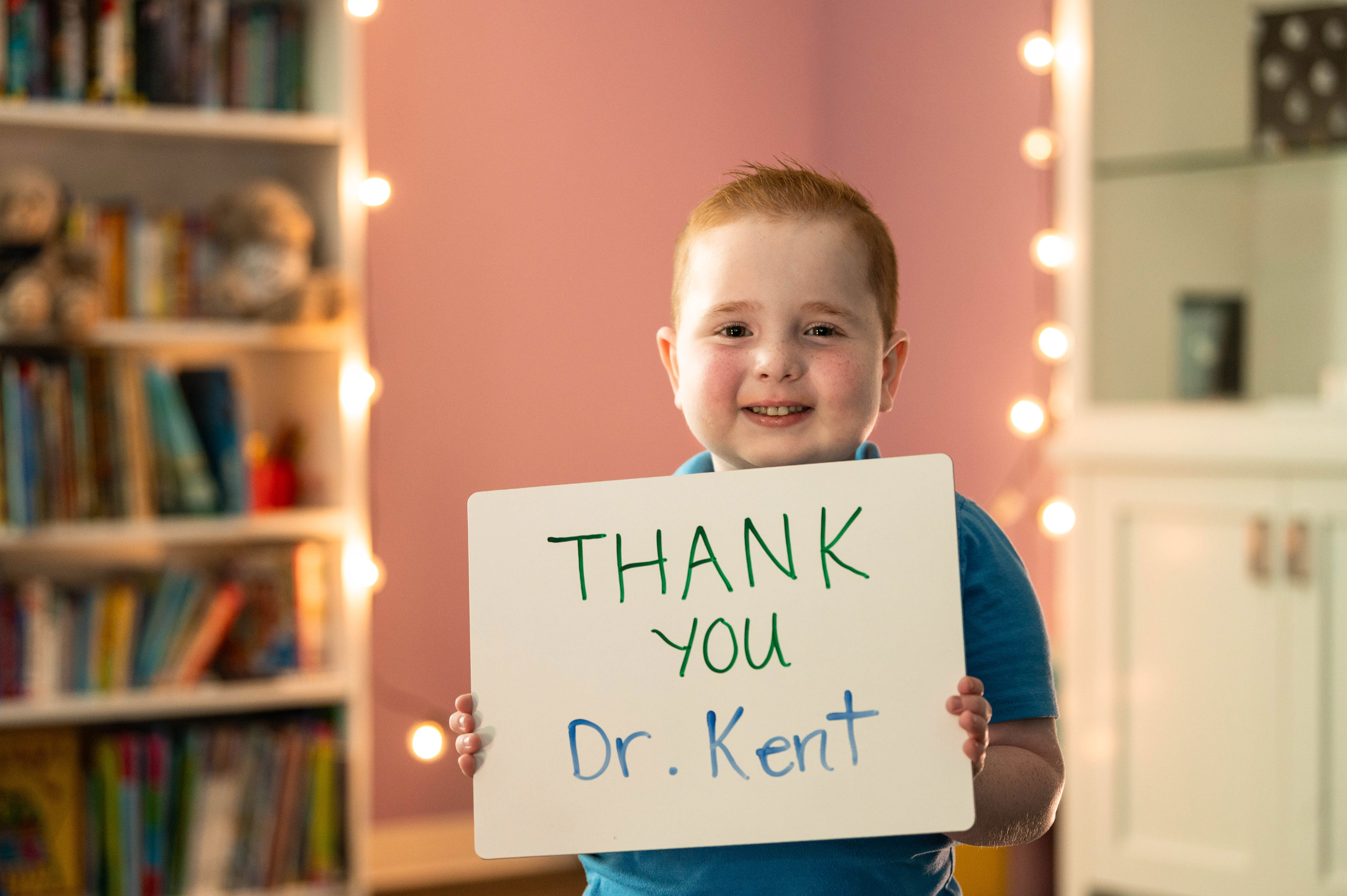 A cancer survivor sharing his gratitude