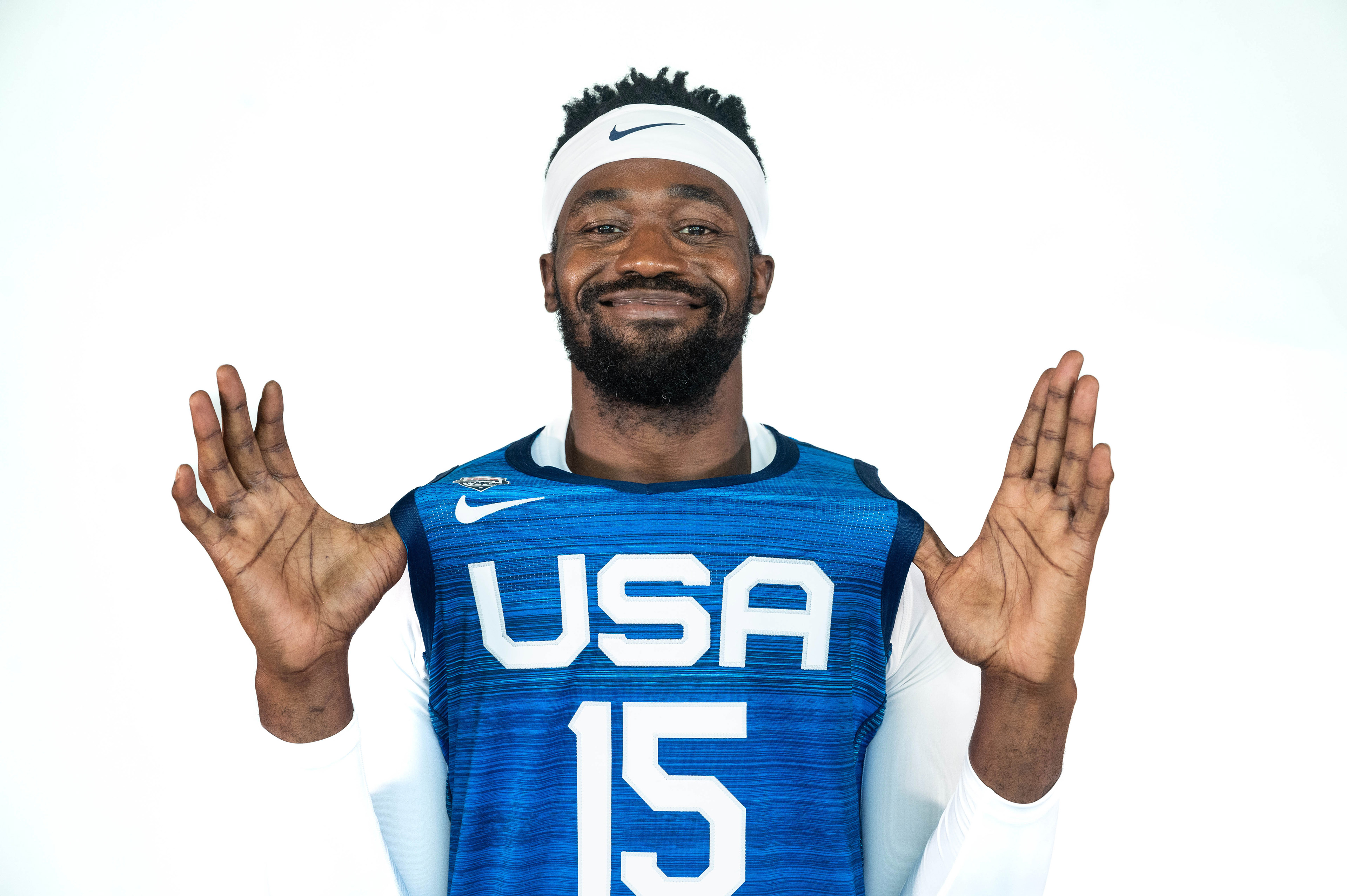 Showing off the new USA jerseys