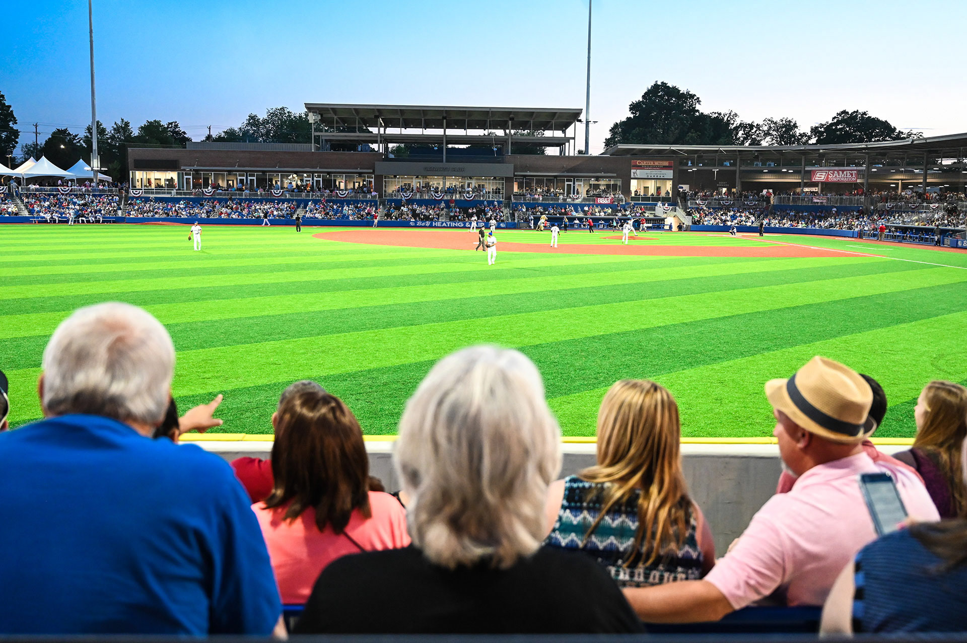 High Point Rockers stadium from the outfield