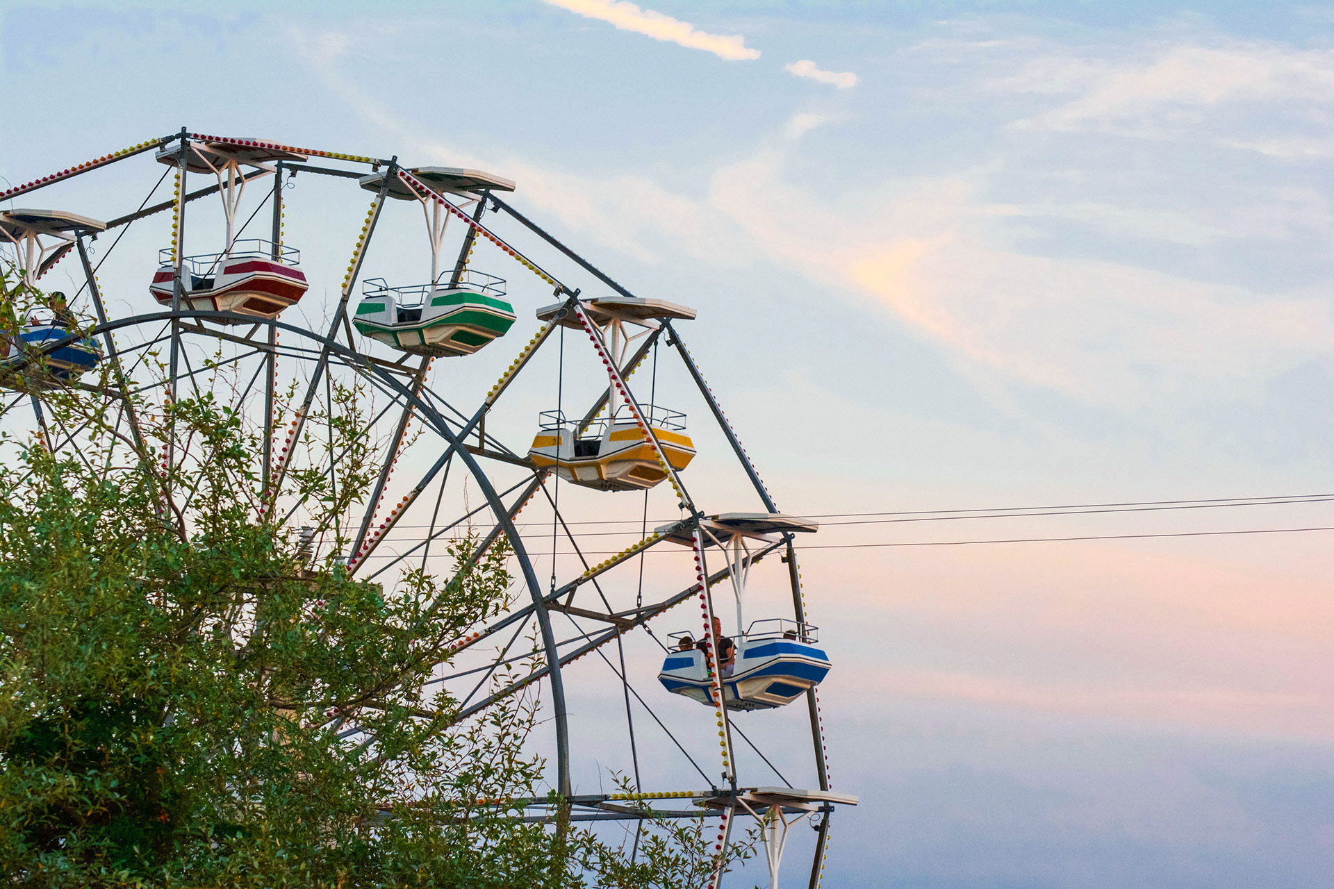 Farris wheel of Fantasy Island Amuesment Park in Beach Haven