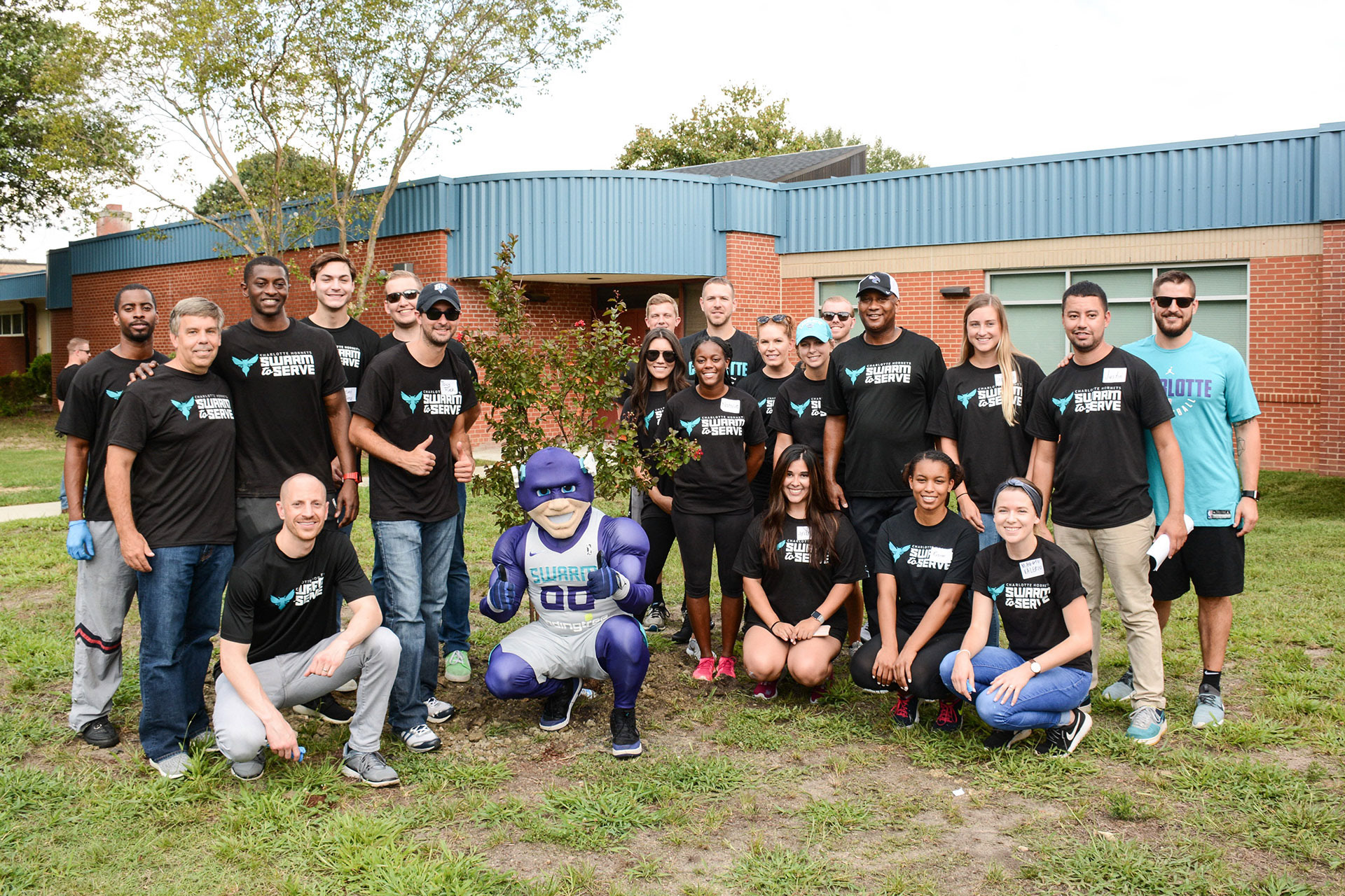 Swarm to service day with Hornets Sports and Entertainment