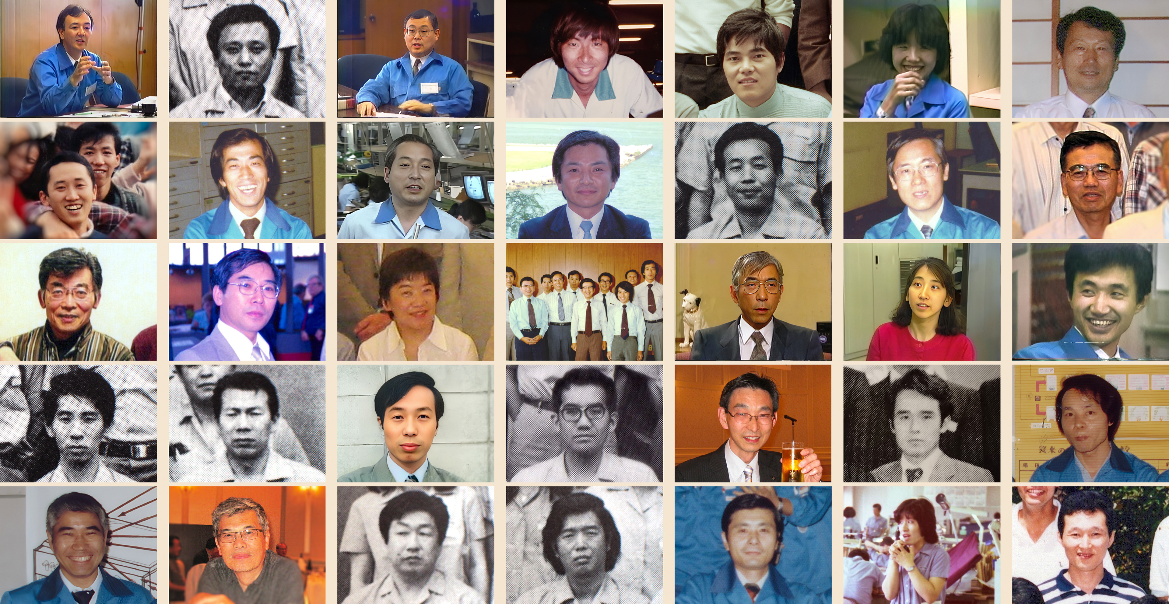 記念上映動画の中の写真①　頑張った地上の星達の一部