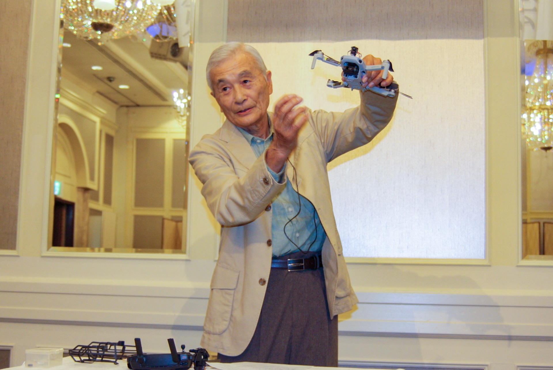 ドローン講習　永井さん