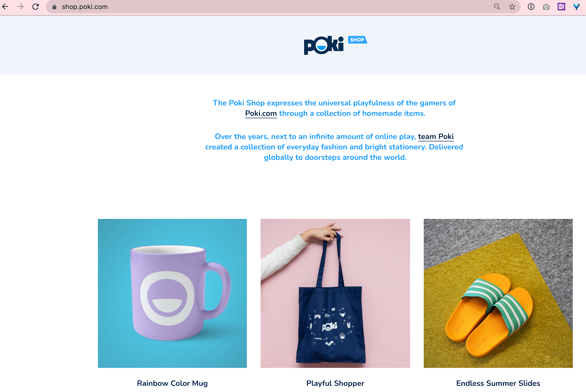 Poki: A playfull corporate website