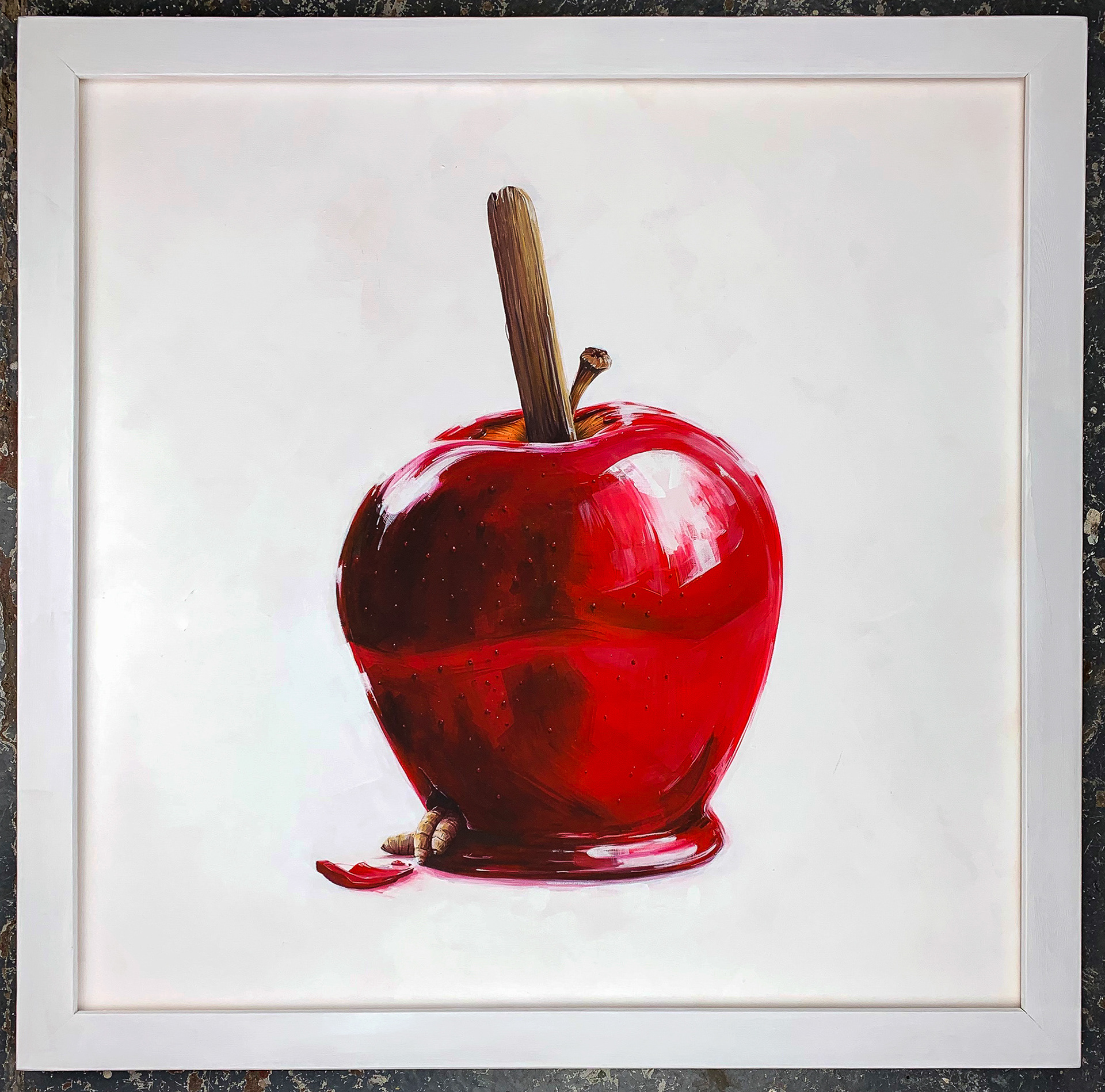 DECEIVING Liquid acrylic, exterior wall paint on linen canvas  80cm x 80cm, Unique, 2019  SOLD