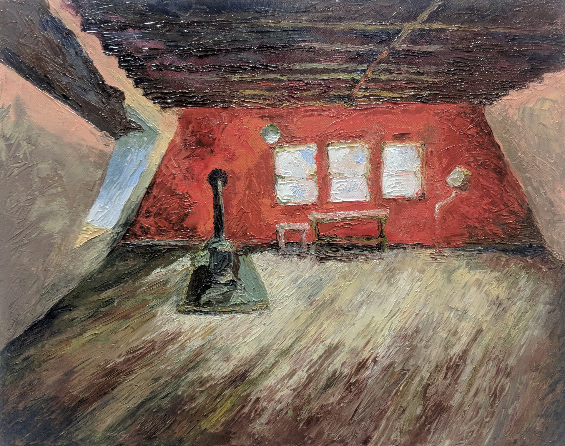 Art Barn - Oil on canvas 24"x18"