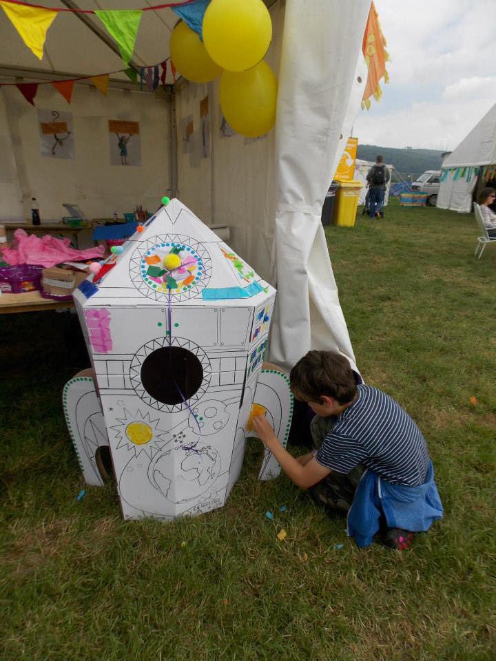 Craft activities at Wychwood Festival