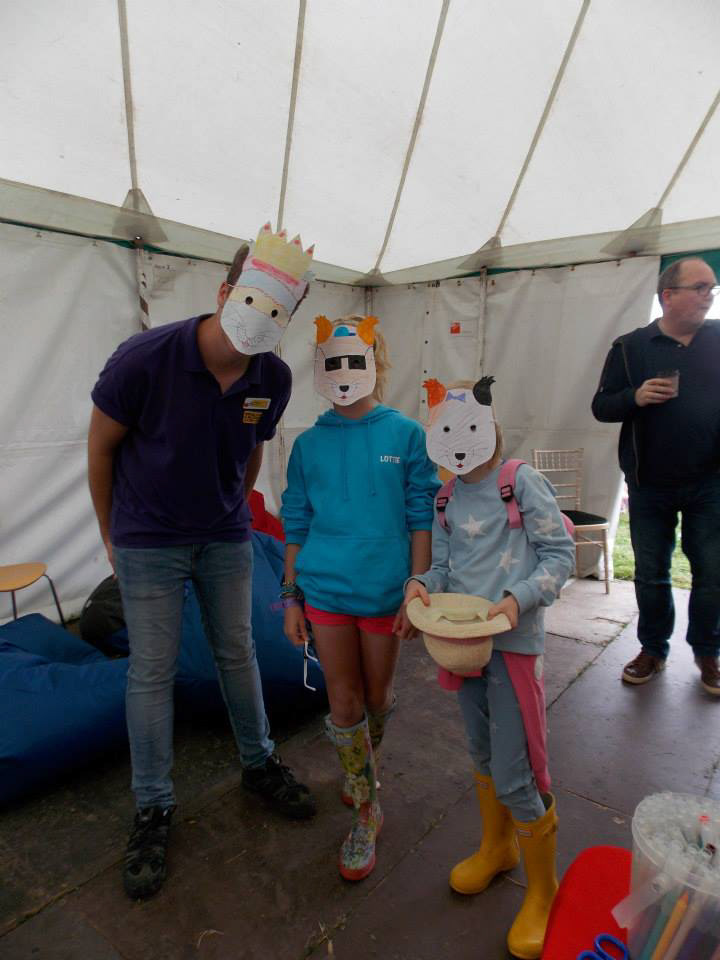 Mask making at the Big Feastival