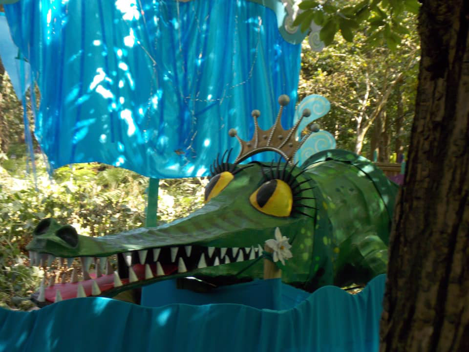 Mildred resting at Bewilderwood