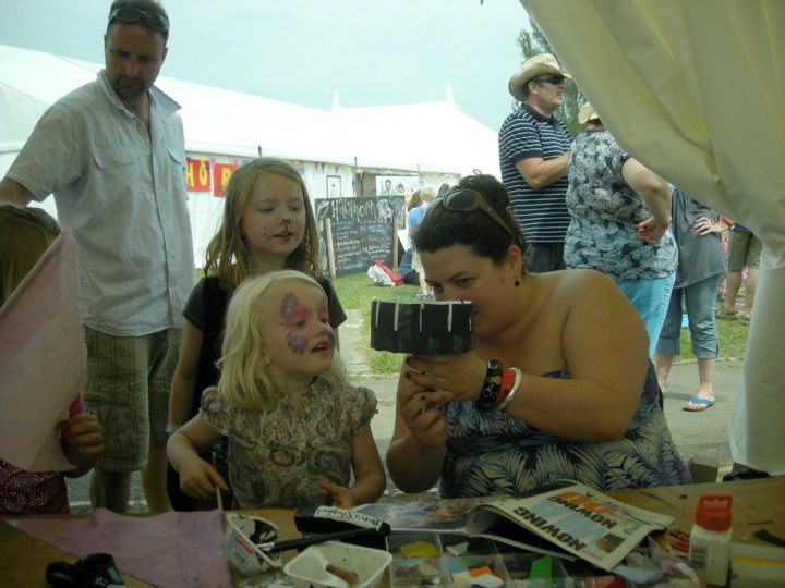 Animation workshop at the Wychwood Festival