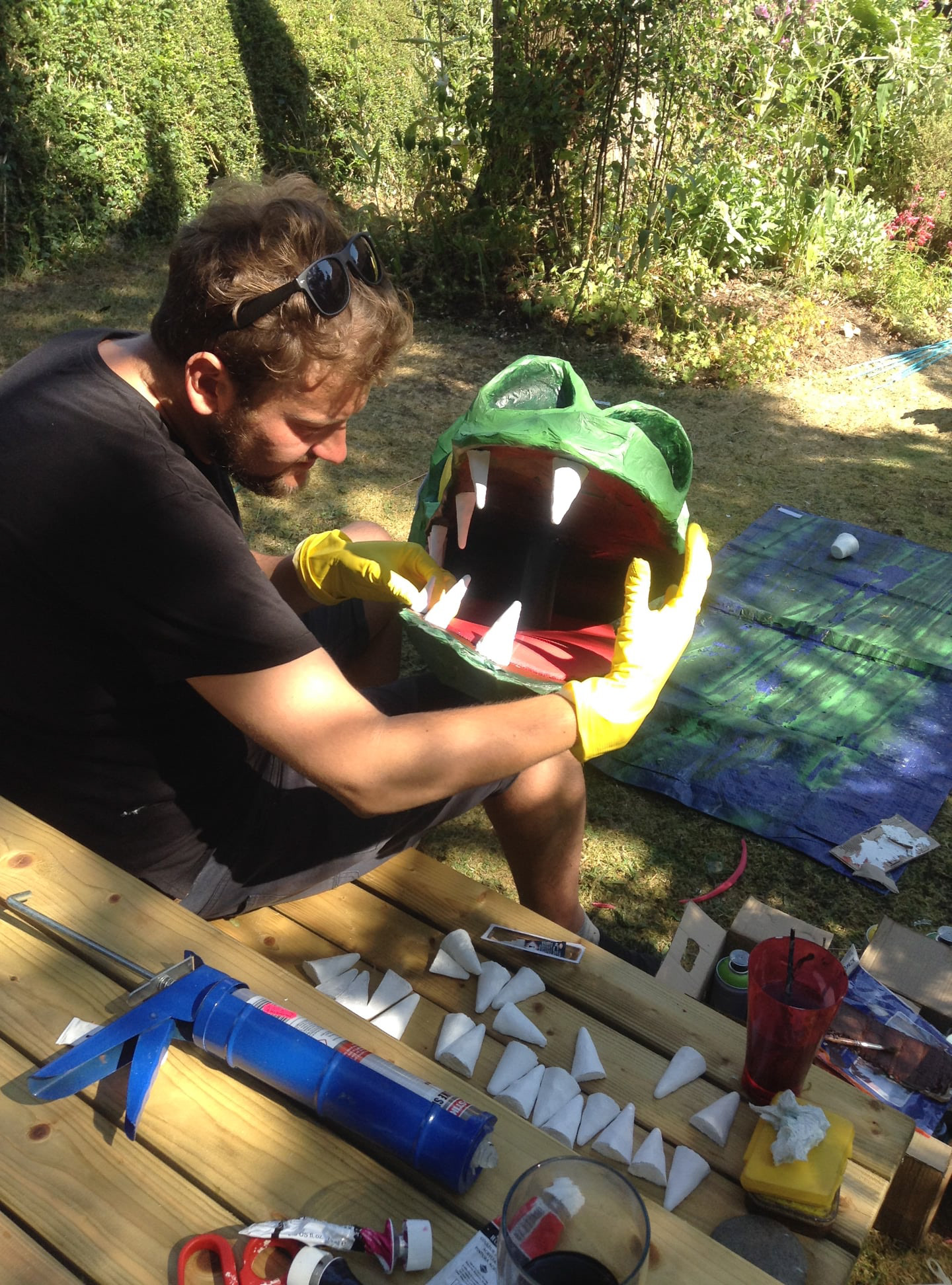 Checking Mildred's teetch