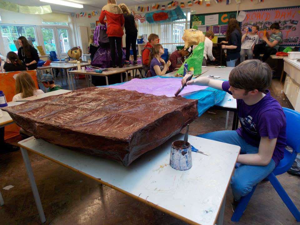 Giant chocolate bar - yum.