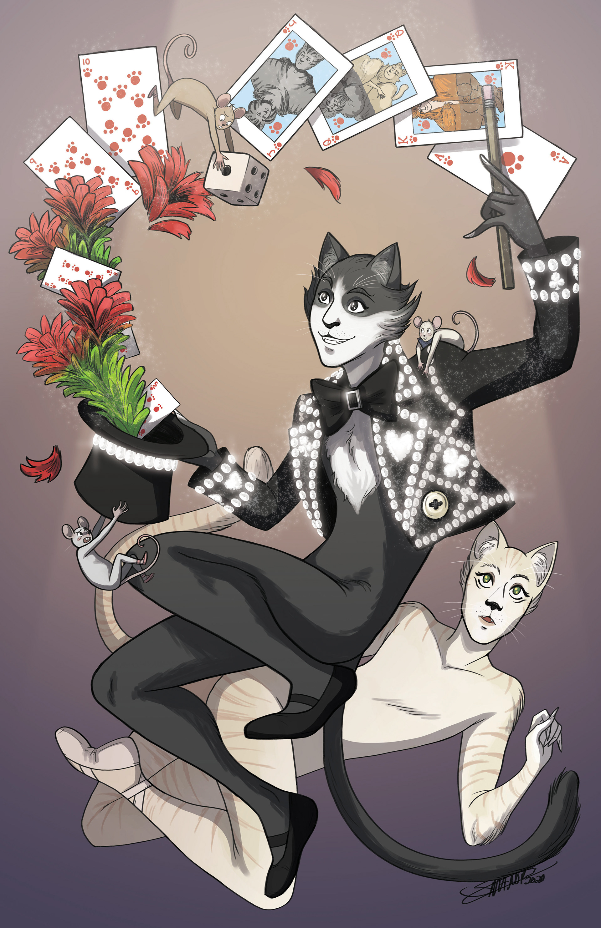 Cats [A mashup of the movie and the stage designs. My passive aggressive 'we could've had something nice!']