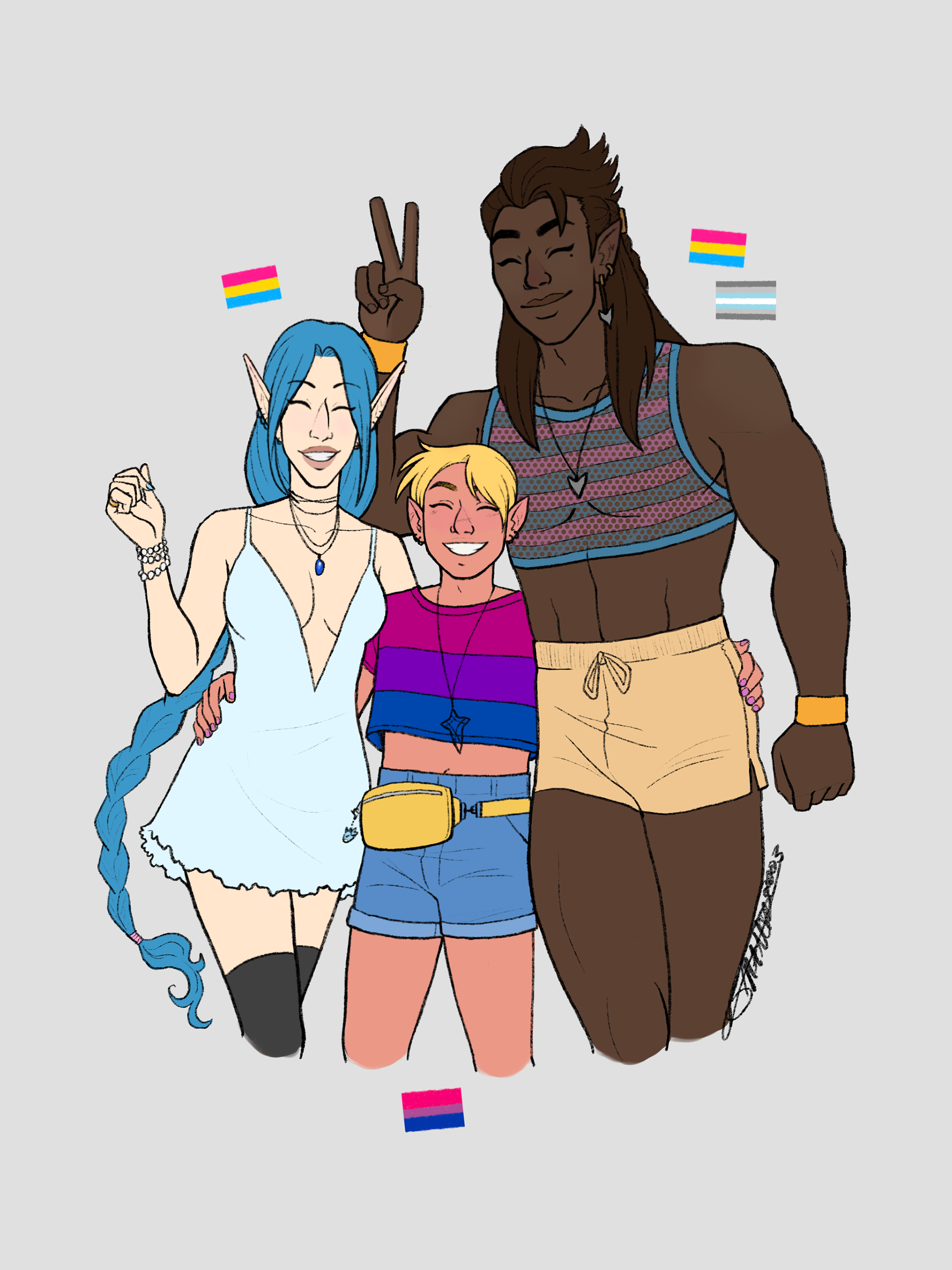 OC Pride: Nima, Dean and Crisoul [Dragon Sanctuary]