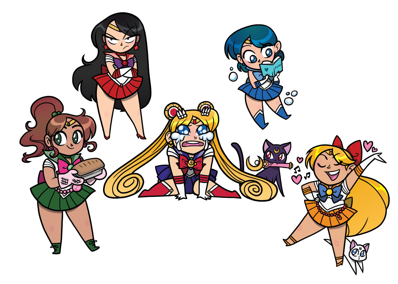 Inner Sailor Senshi Stickers