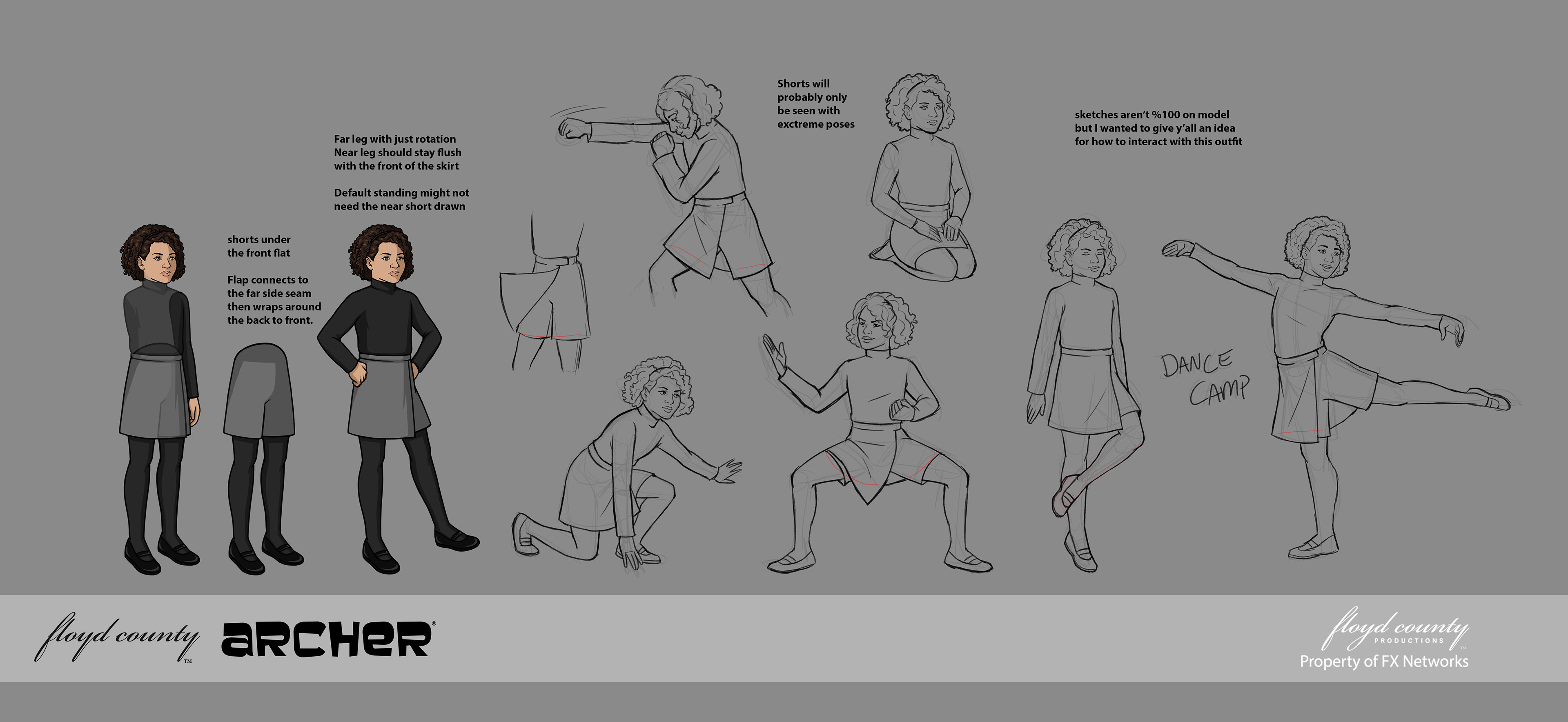 1303: AJ skirt reference for illustration/animation