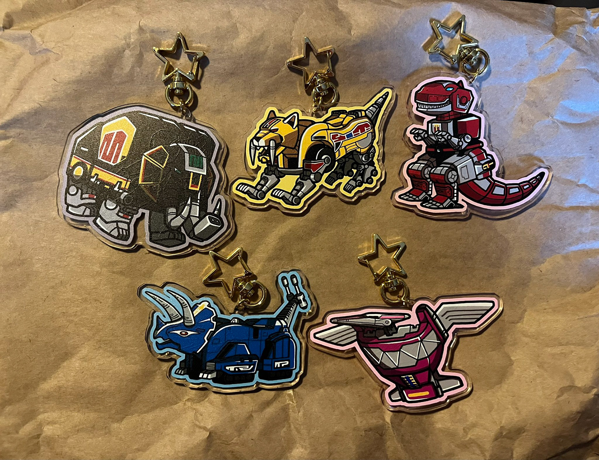 Power Ranger Zord Charms [Front]
