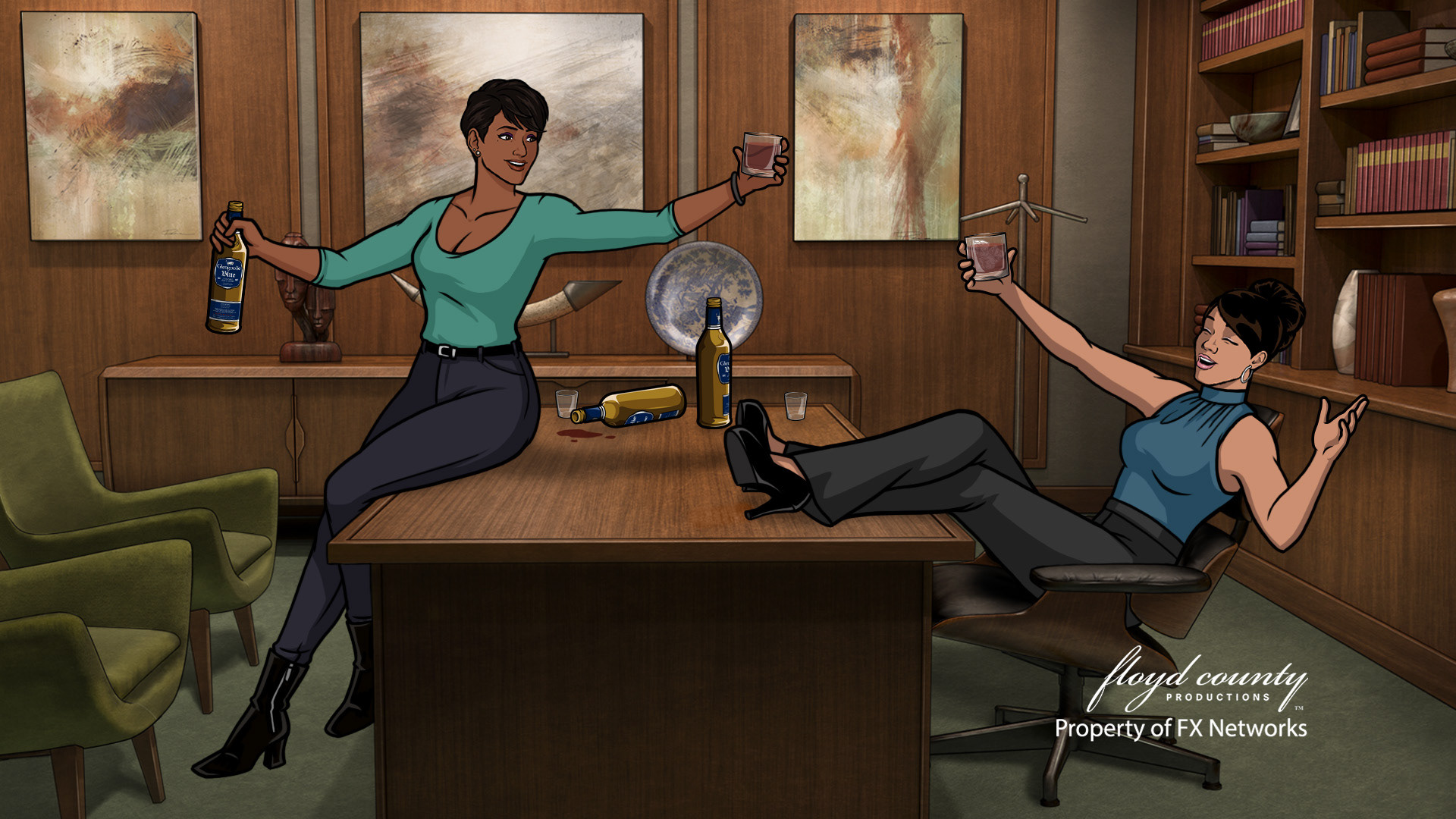 Once we finalized Zara's look, we wanted to make sure she looked natural next to the main cast! Here's her and Lana.