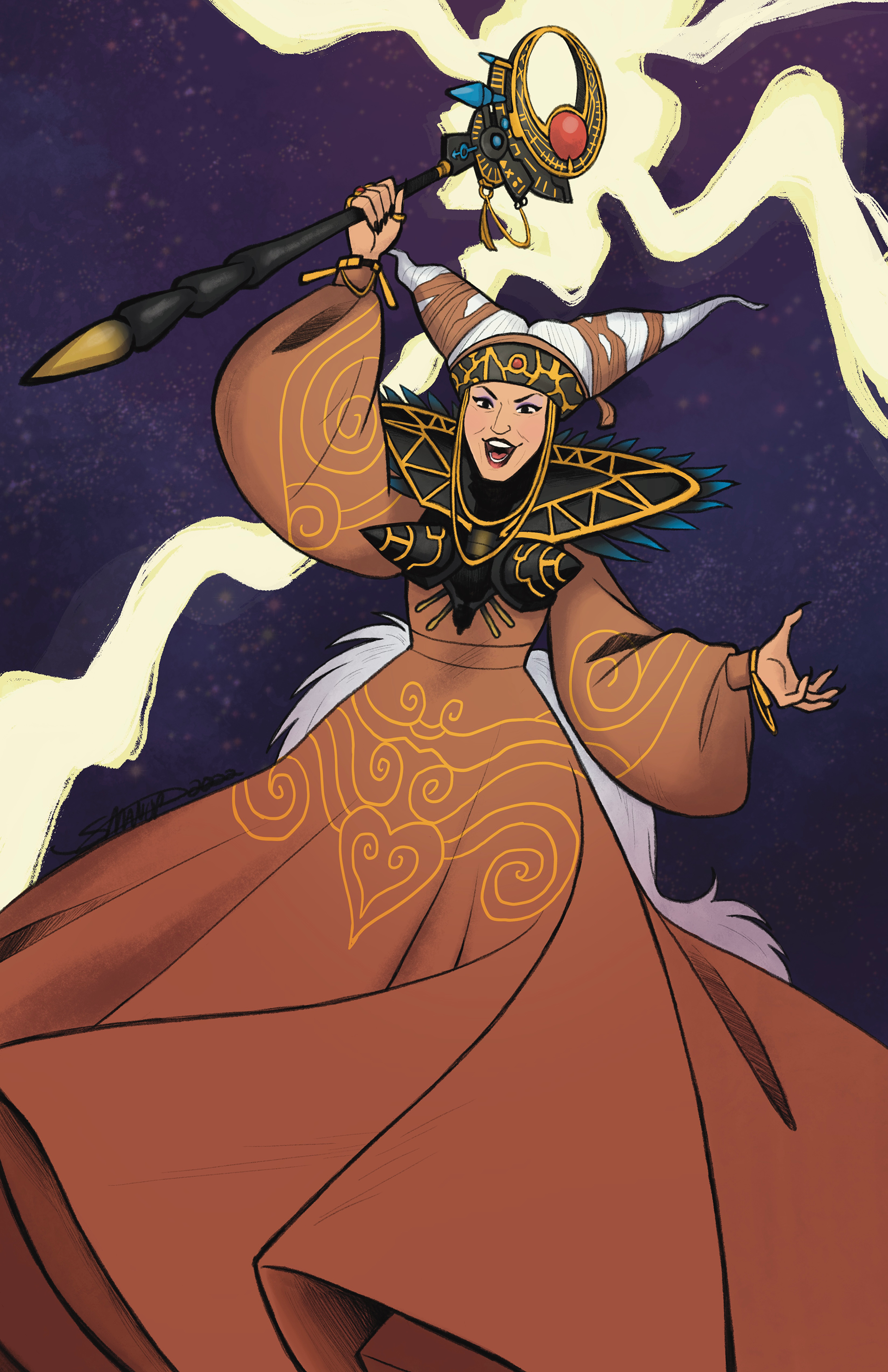Rita Repulsa [This is a Gold Foil Print, that is why the gold isn't rendered]