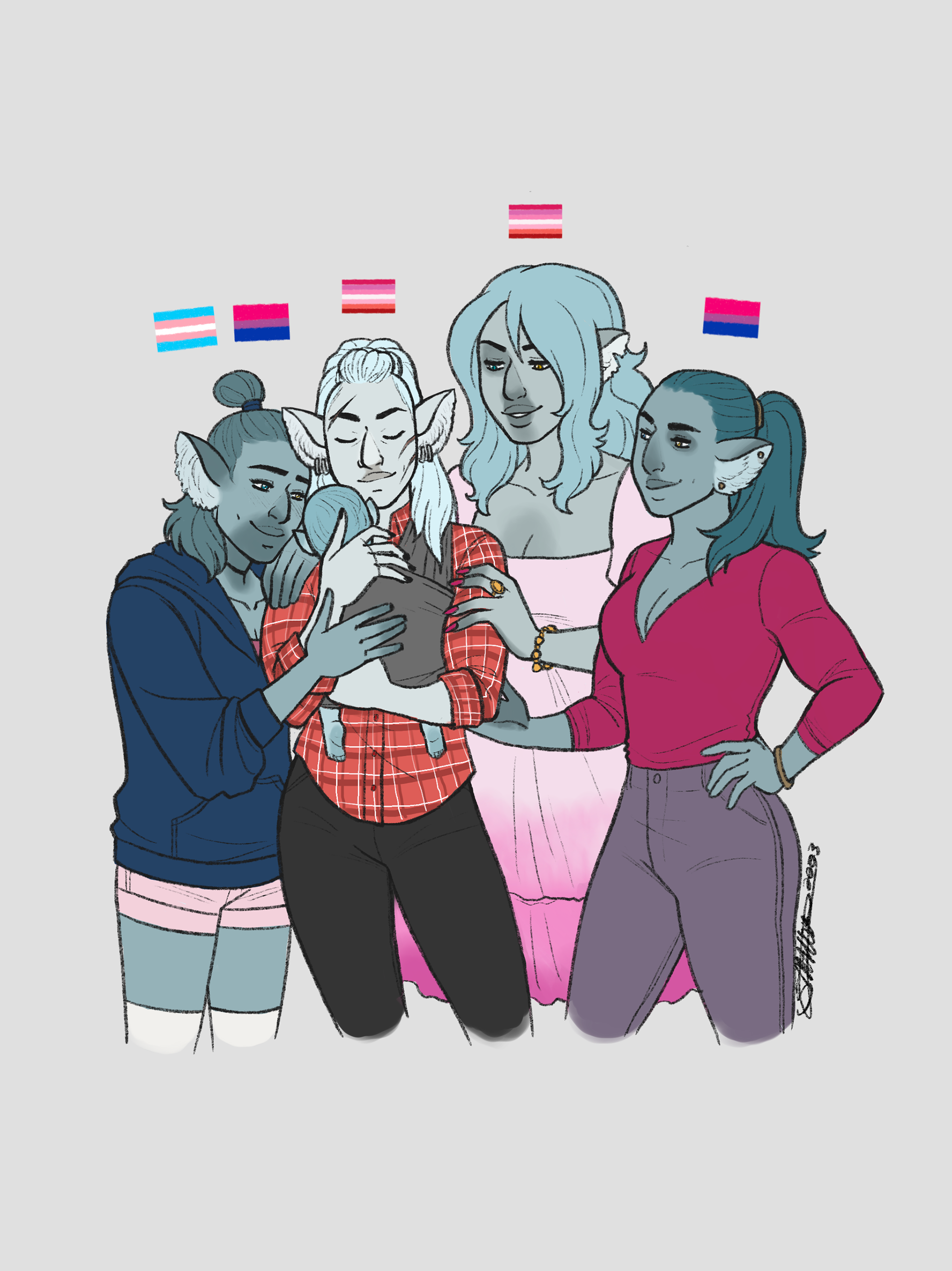 OC Pride: Tela and her wives [Dragon Sanctuary]