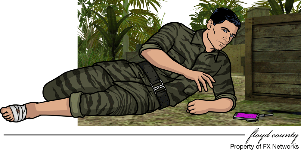 Finished Archer sequence + phone prop [Season 6]