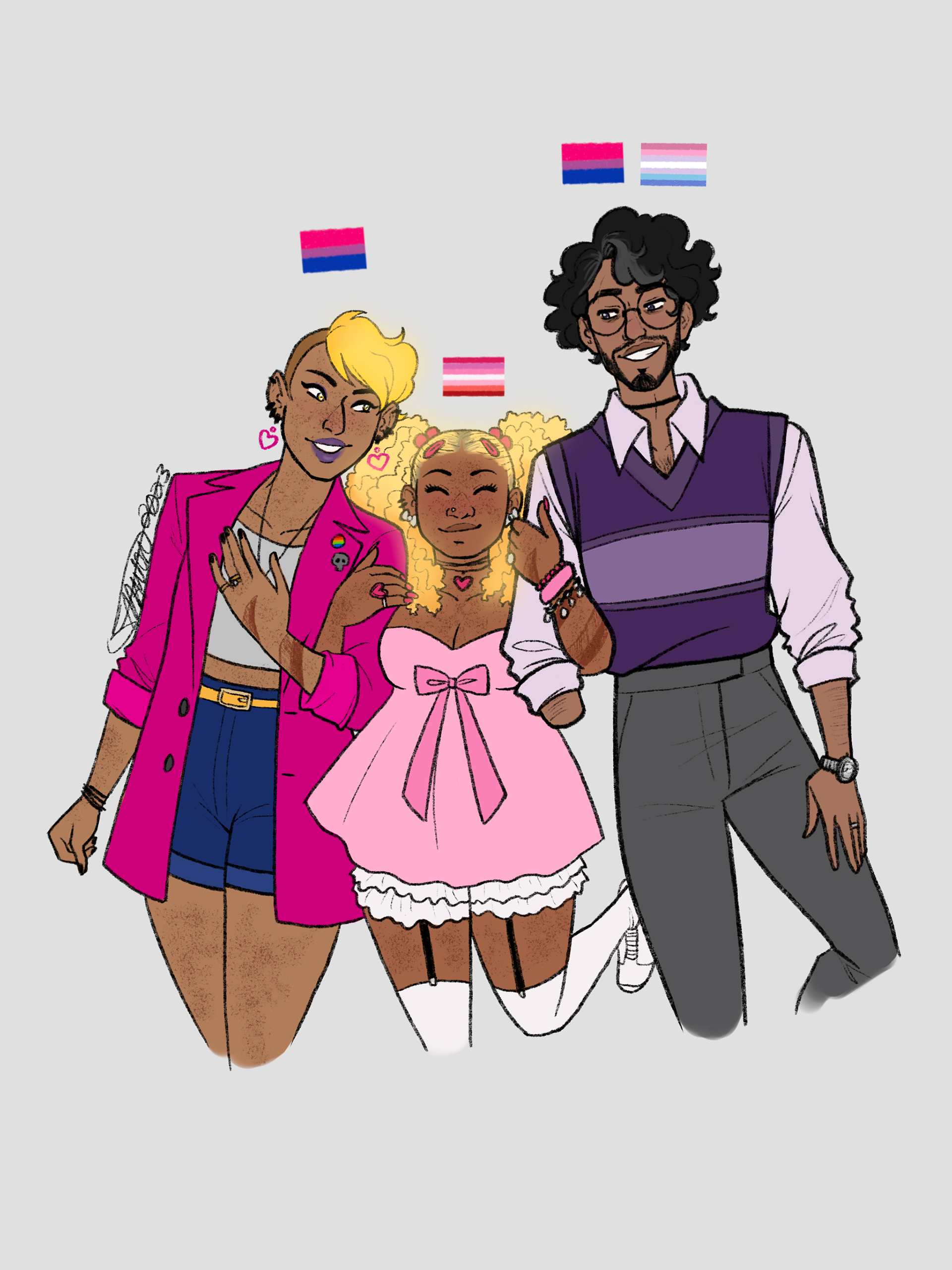 OC Pride: Adette, Devara and Virago [Original Characters]