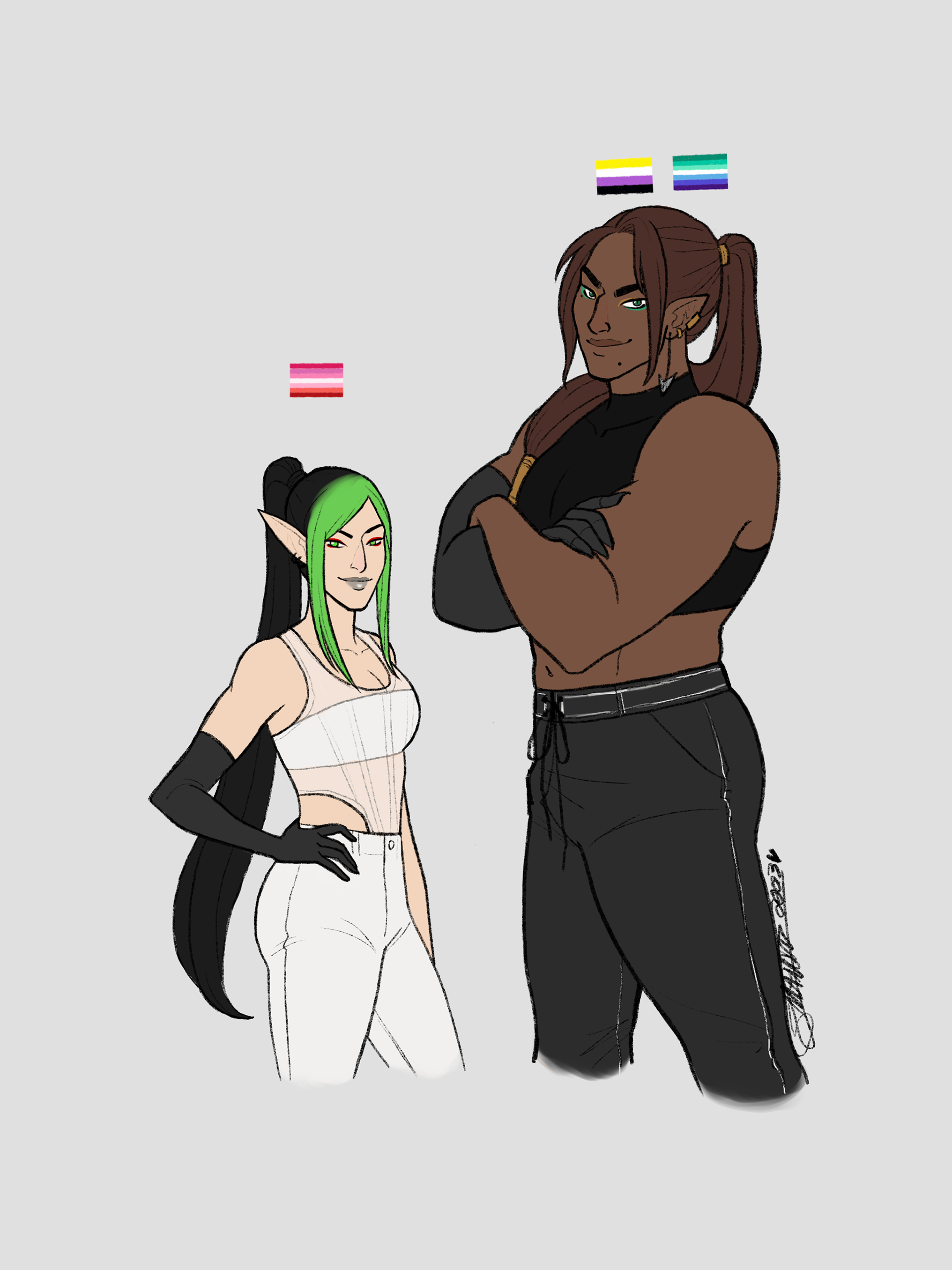 OC Pride: Enera and Kano [Dragon Sanctuary]