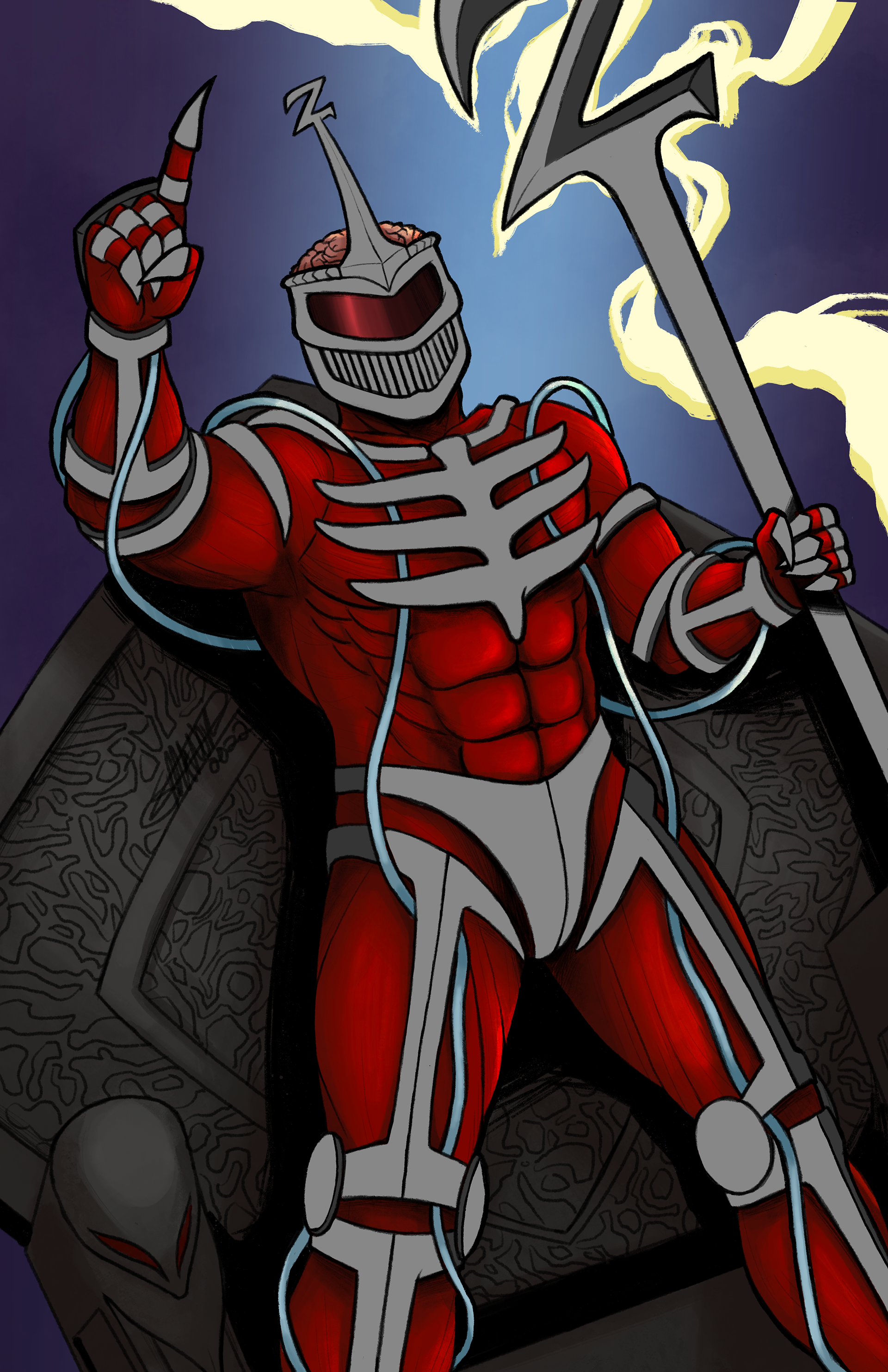 Lord Zedd [This is a Silver Foil print, that is why the silver isn't rendered]