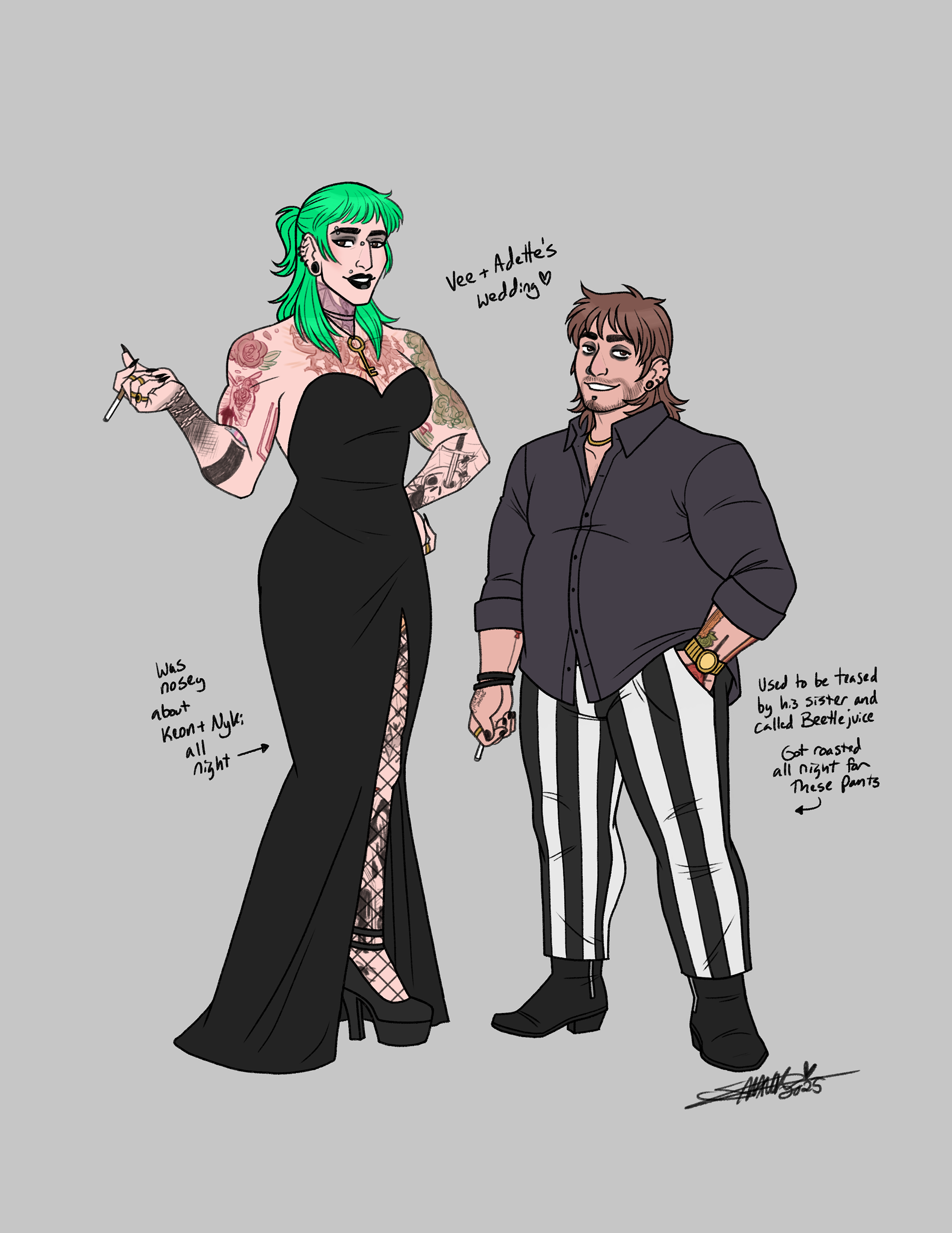 Aria and Malke outfit exploration [Original characters]