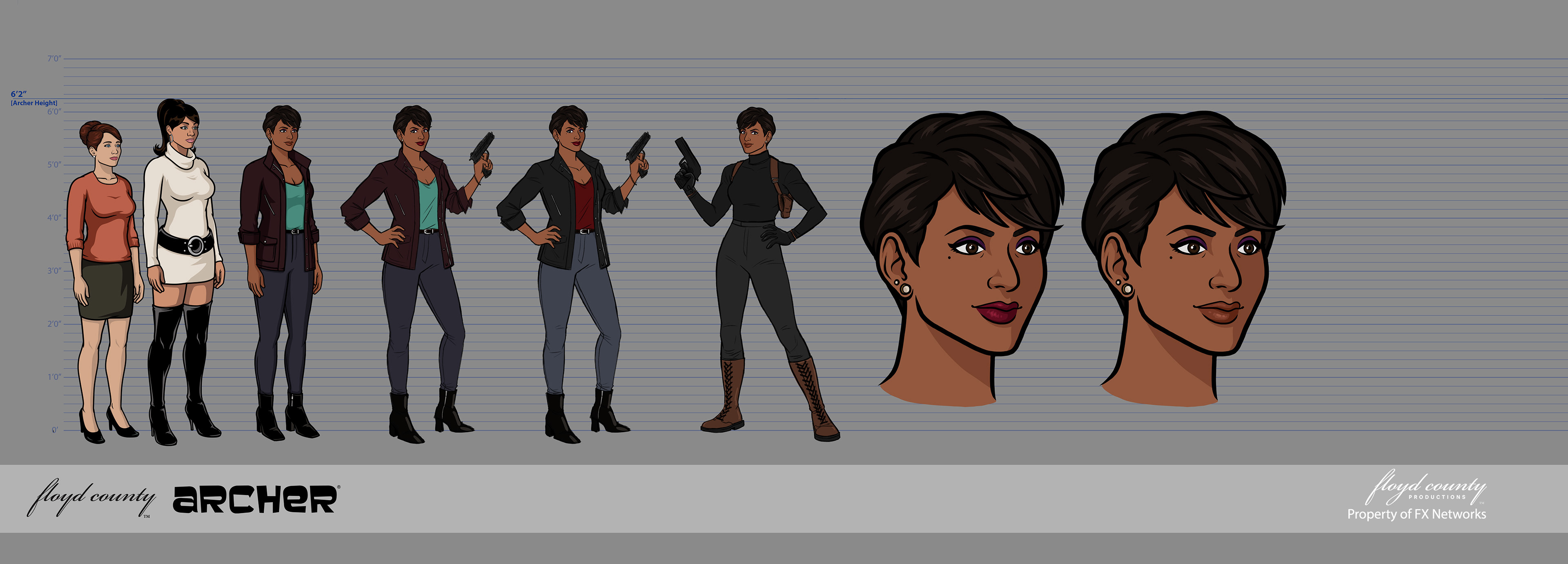 1401: Zara Khan final design. My swan song was doing what I loved most--drawing cool ladies.