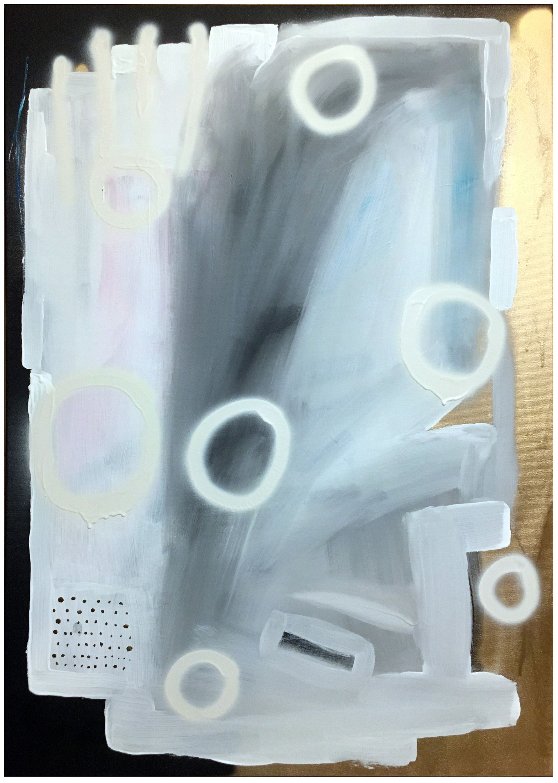 Stefano Cerioli _ DTPM 46 _ Acrilici e spray su tela _ 100x70cm