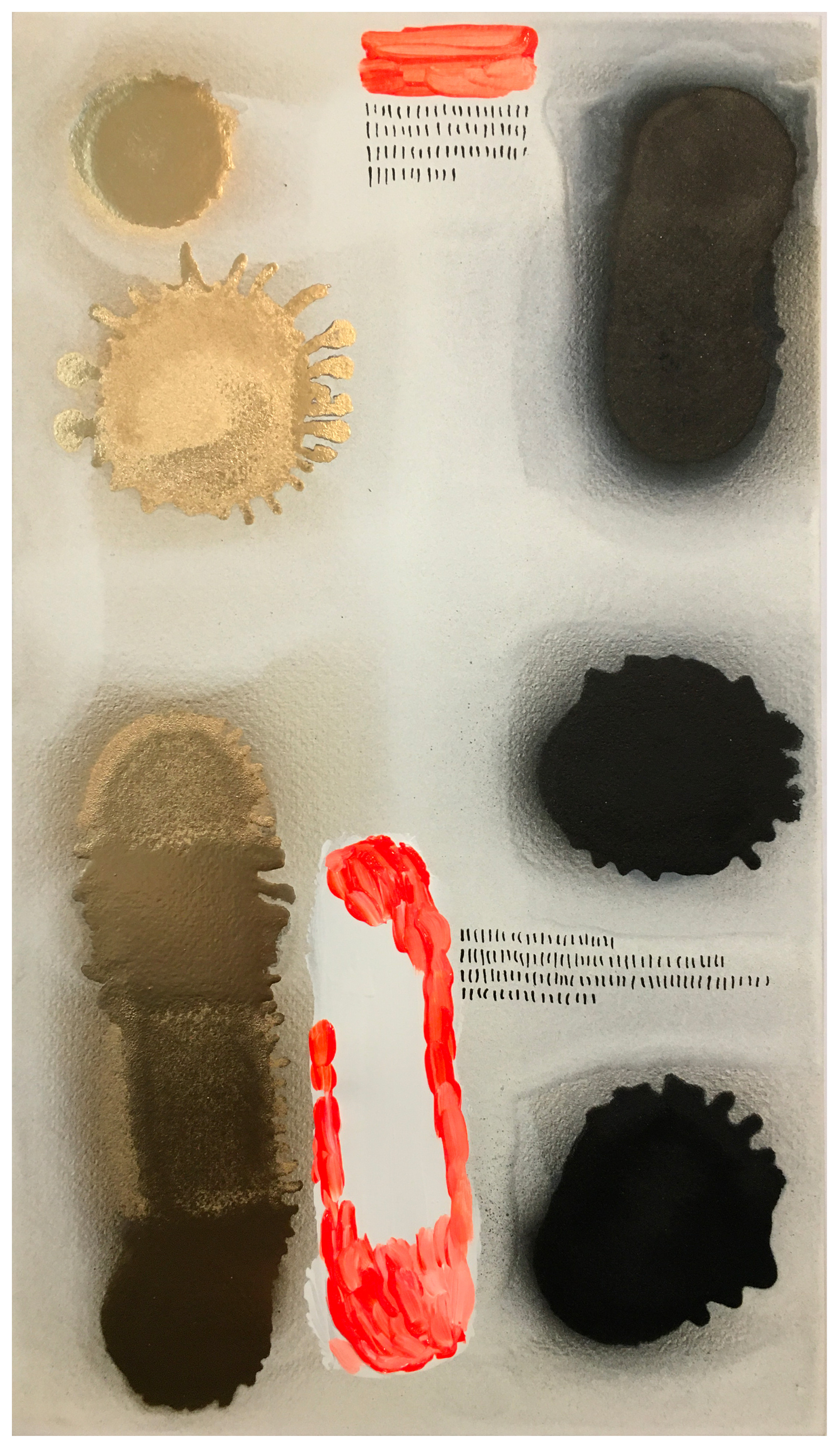 Stefano Cerioli _ DTPM #84 _ Acrilici e spray su carta vintage _ 35x21,5cm