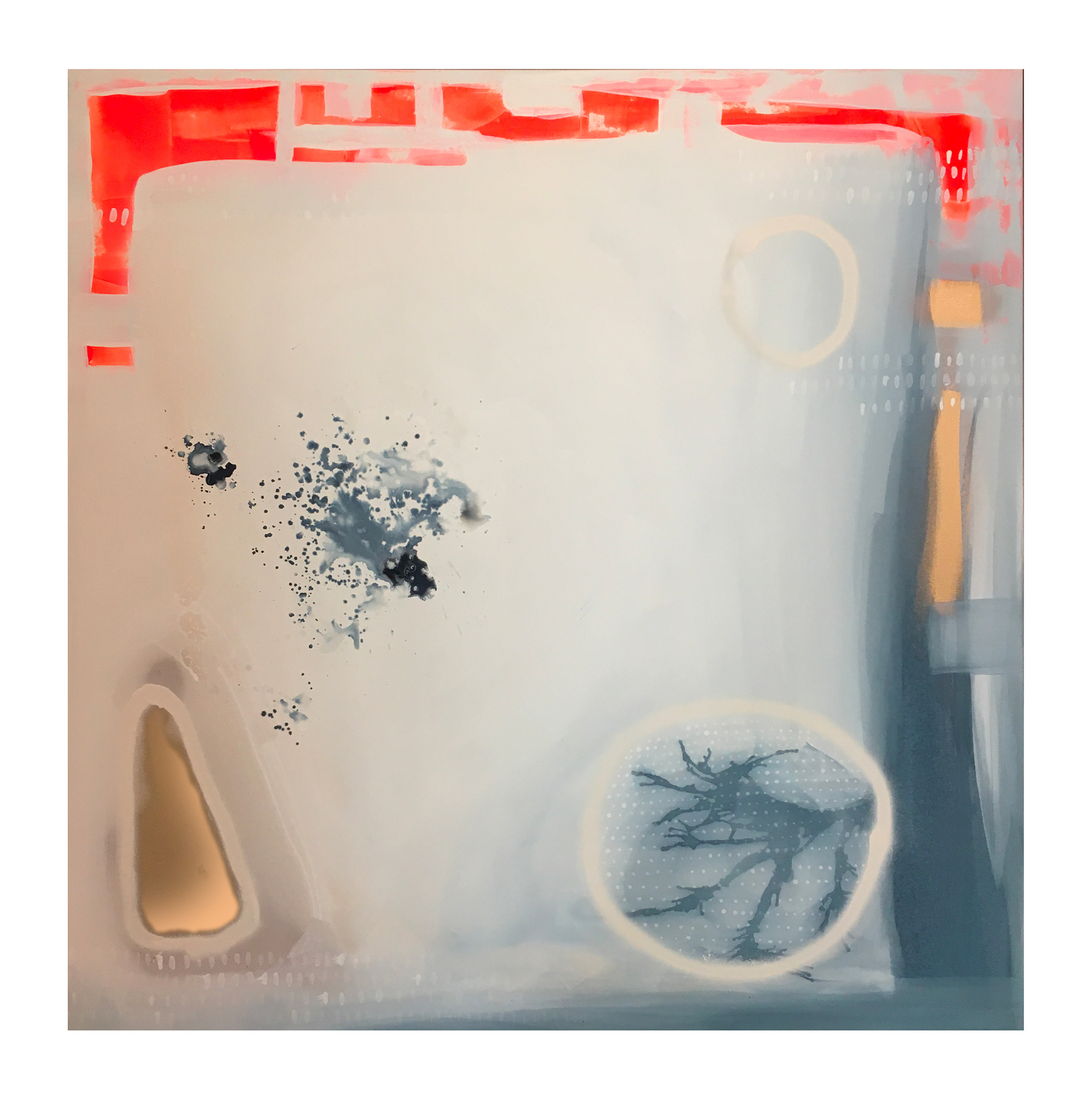 Stefano Cerioli _ DTPM #57 _ Inchiostro e acrilici su tela _ 100x100cm