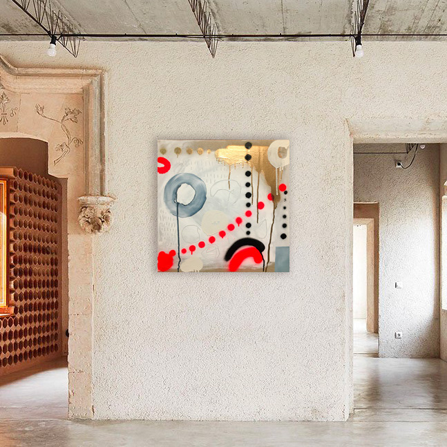 Stefano Cerioli _ DTPM 113 _ Acrilici, inchiostro e spray su tela _ 50x50cm _ 2022