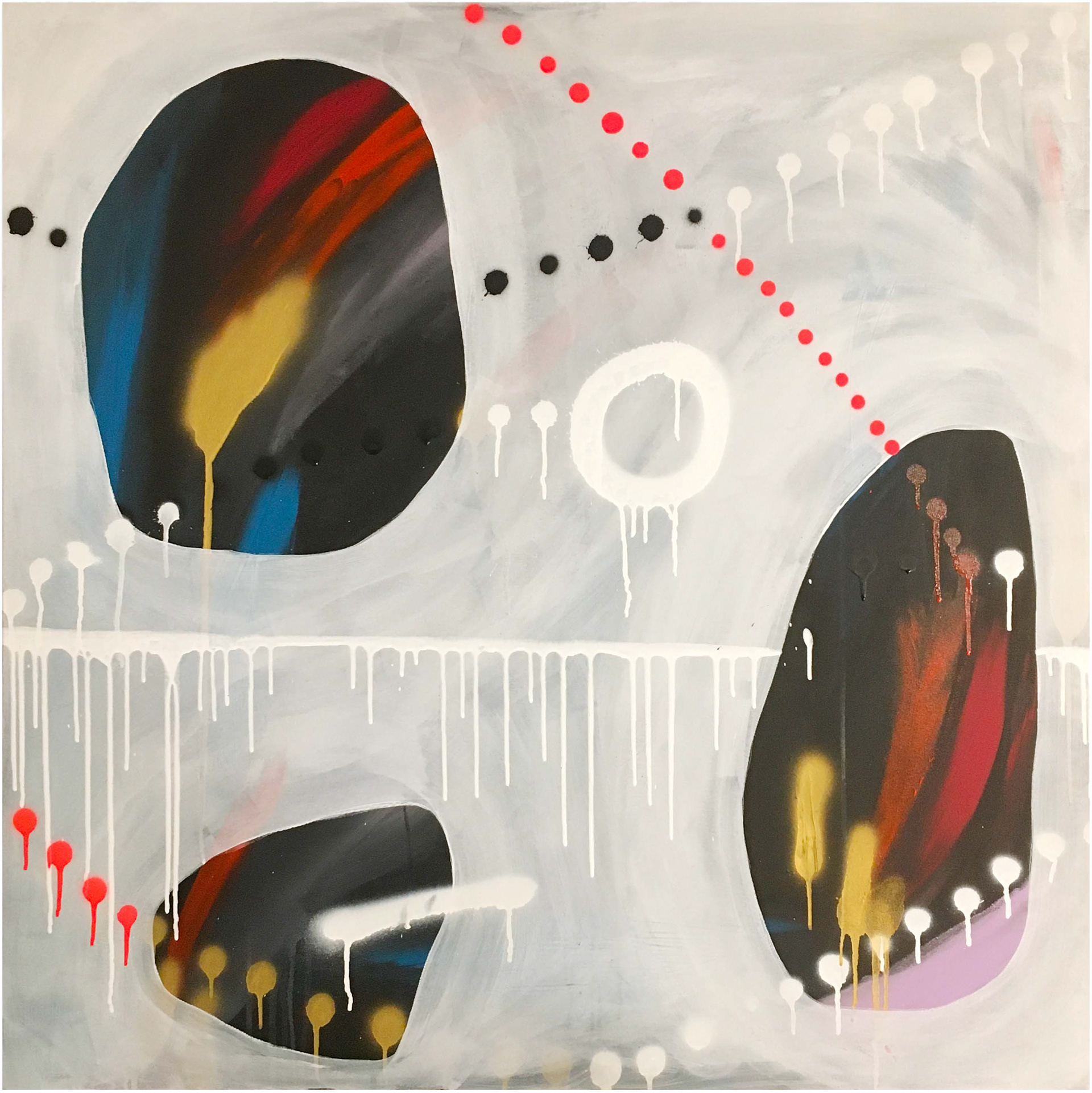 Stefano Cerioli _ DTPM #108 _ Acrilici e spray su tela _ 100x100cm