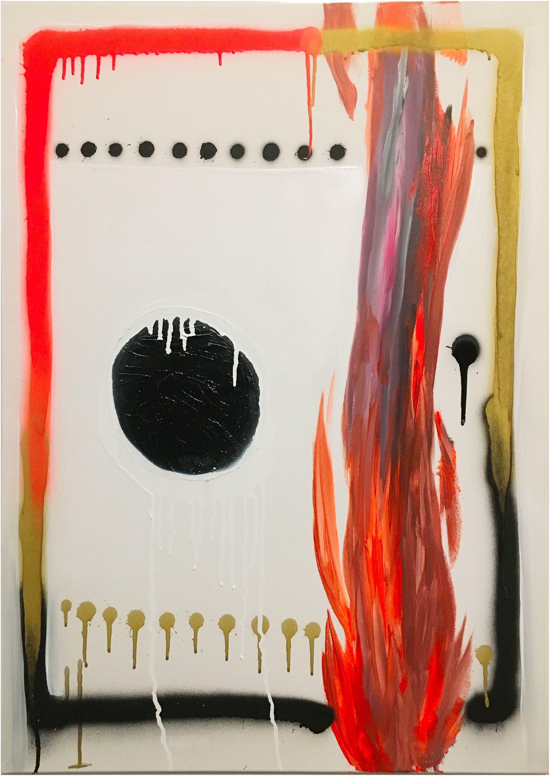 Stefano Cerioli _ DTPM #109 _ Acrilici e spray su tela _ 90x65cm