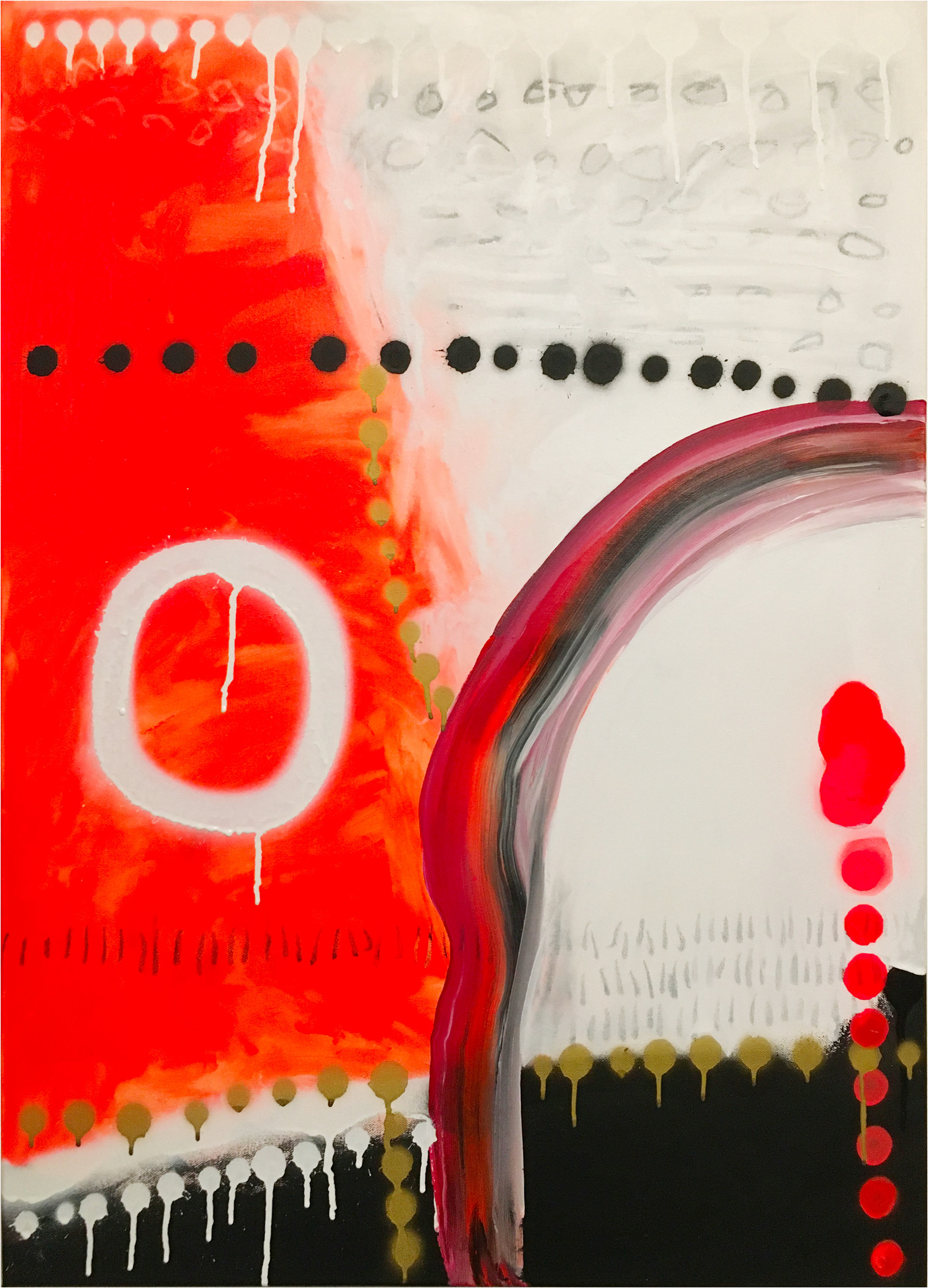 Stefano Cerioli _ DTPM #110 _ Acrilici e spray su tela _ 90x65cm
