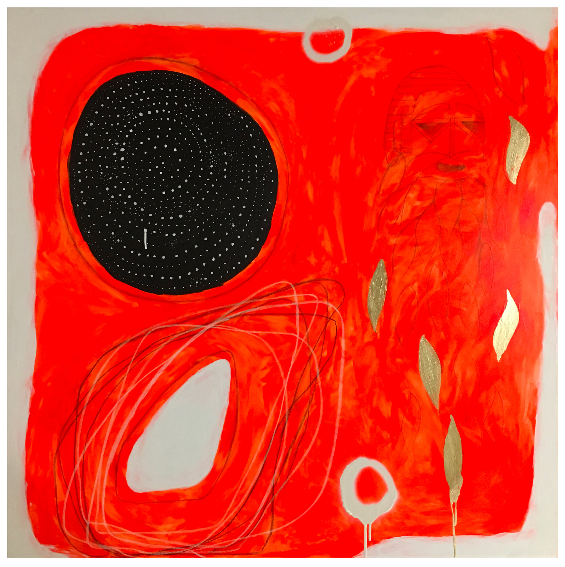Stefano Cerioli _ DTPM #78 _ Acrilici e pastelli a olio su tela _ 100x100cm
