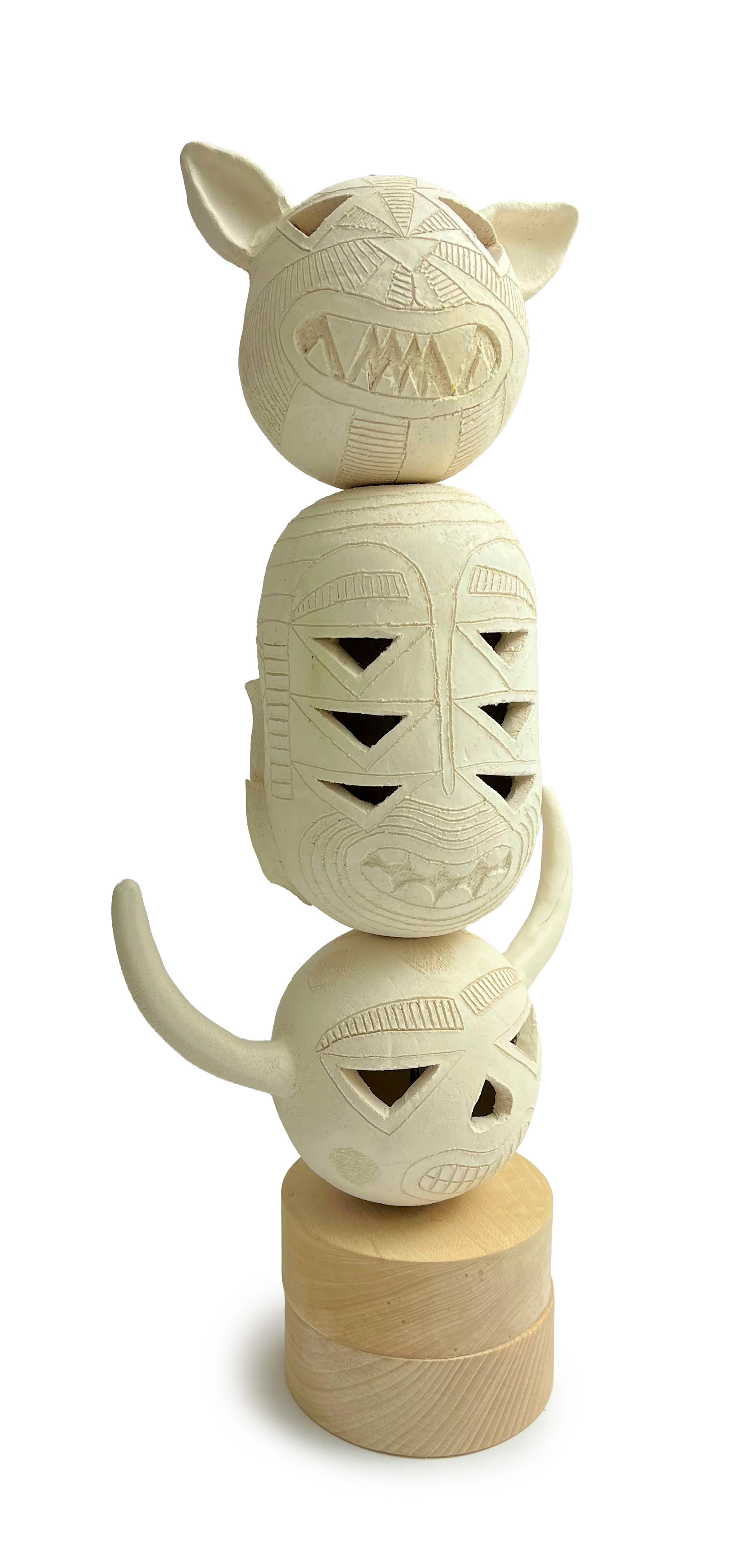 Stefano Cerioli. IDOLS 14A, 14B e 14C TOTEM. Ceramica. 2026