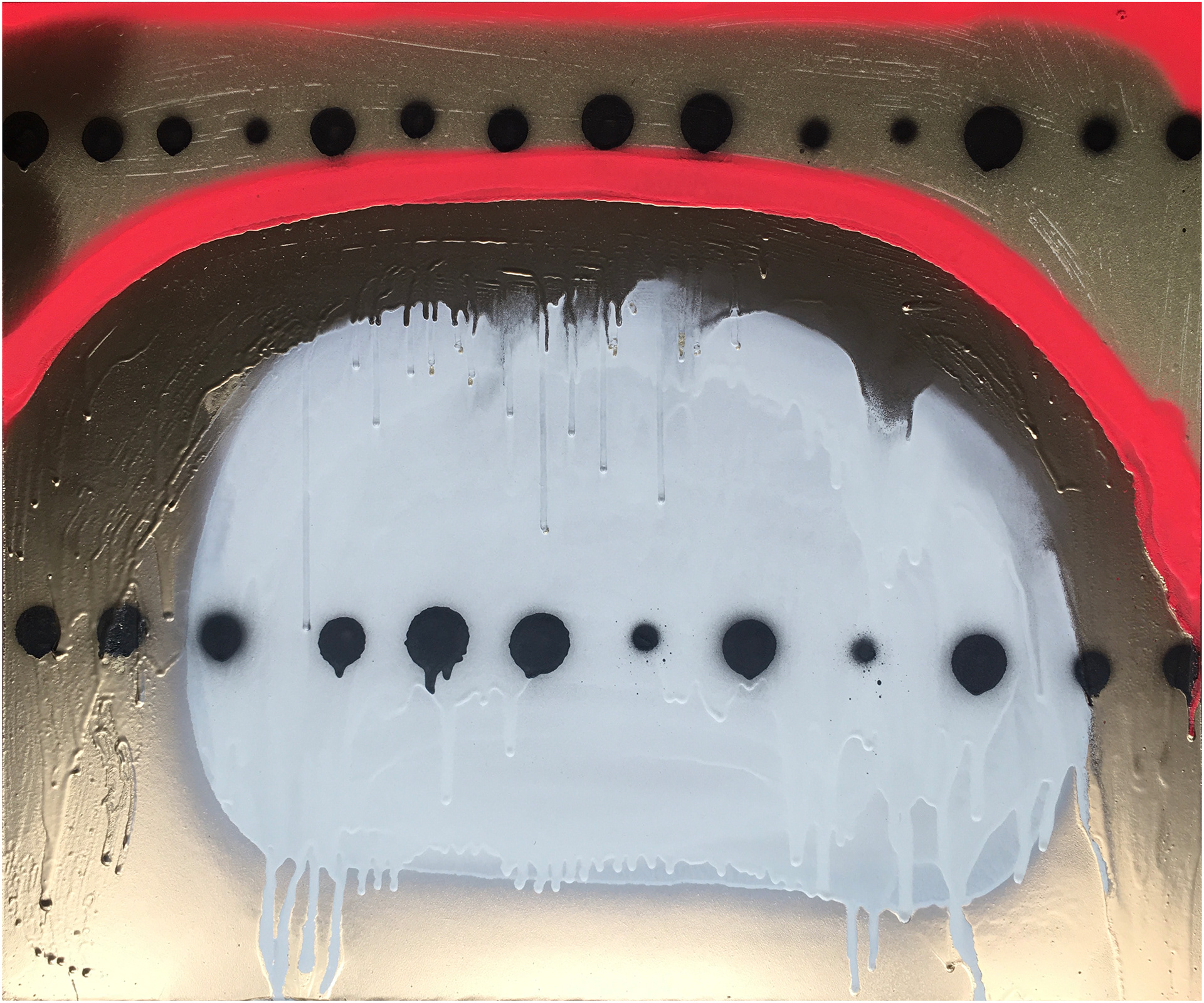 Stefano Cerioli _ DTPM #94 _ Acrilici e spray su tavola _ 50x59cm