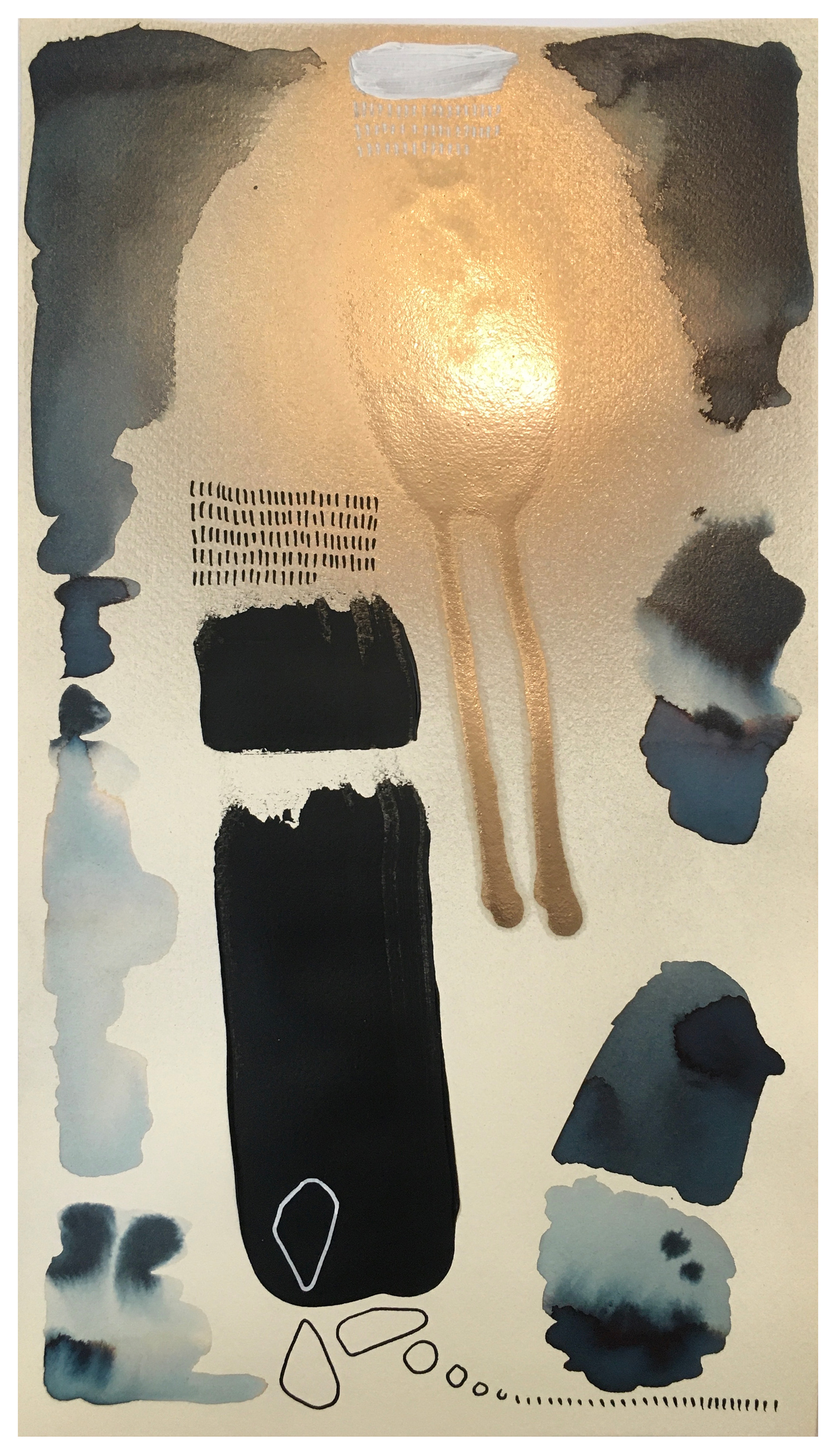 Stefano Cerioli _ DTPM #80 _ Acrilici, spray e inchiostro su carta vintage _ 35x21,5cm