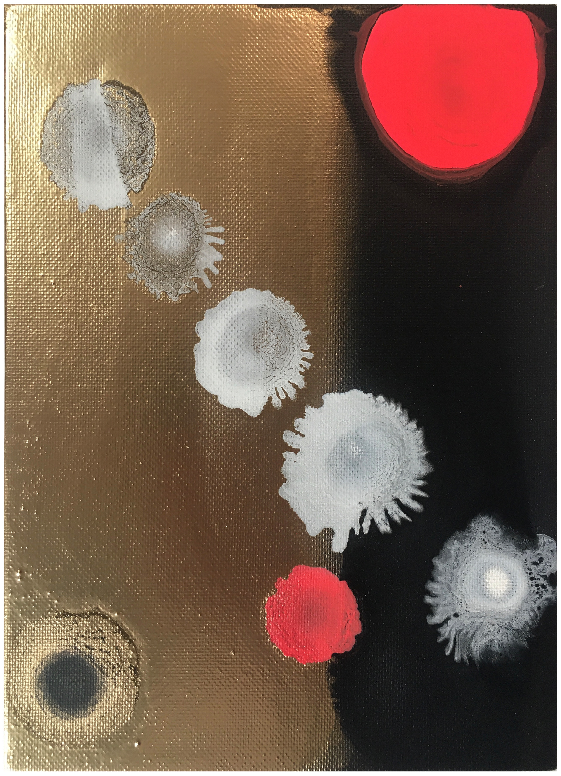 Stefano Cerioli _ DTPM #97 _ Acrilici e spray su cartone telato _ 18x13cm