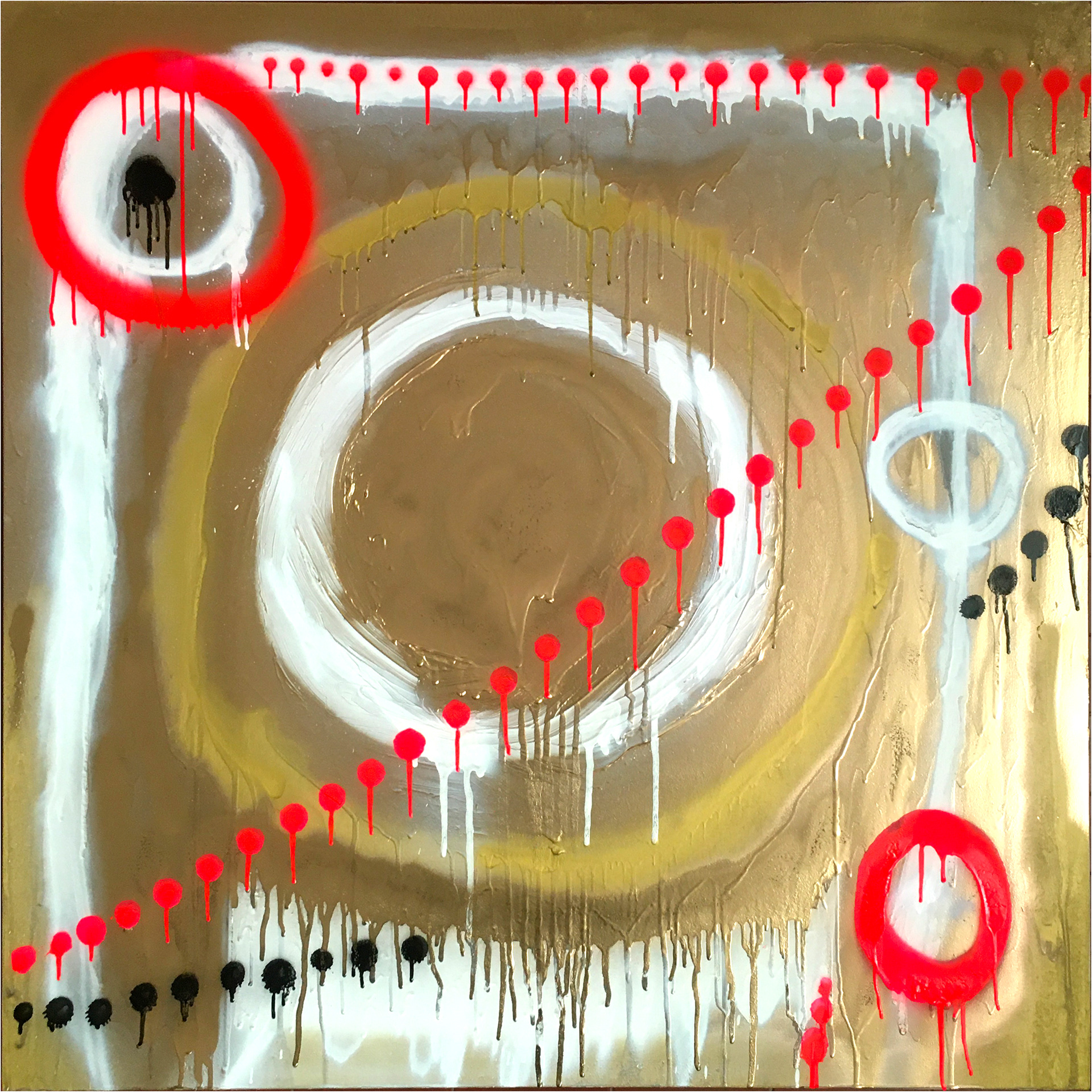 Stefano Cerioli _ DTPM 116 _ Acrilici e spray su tela _ 100x100cm _ 2022