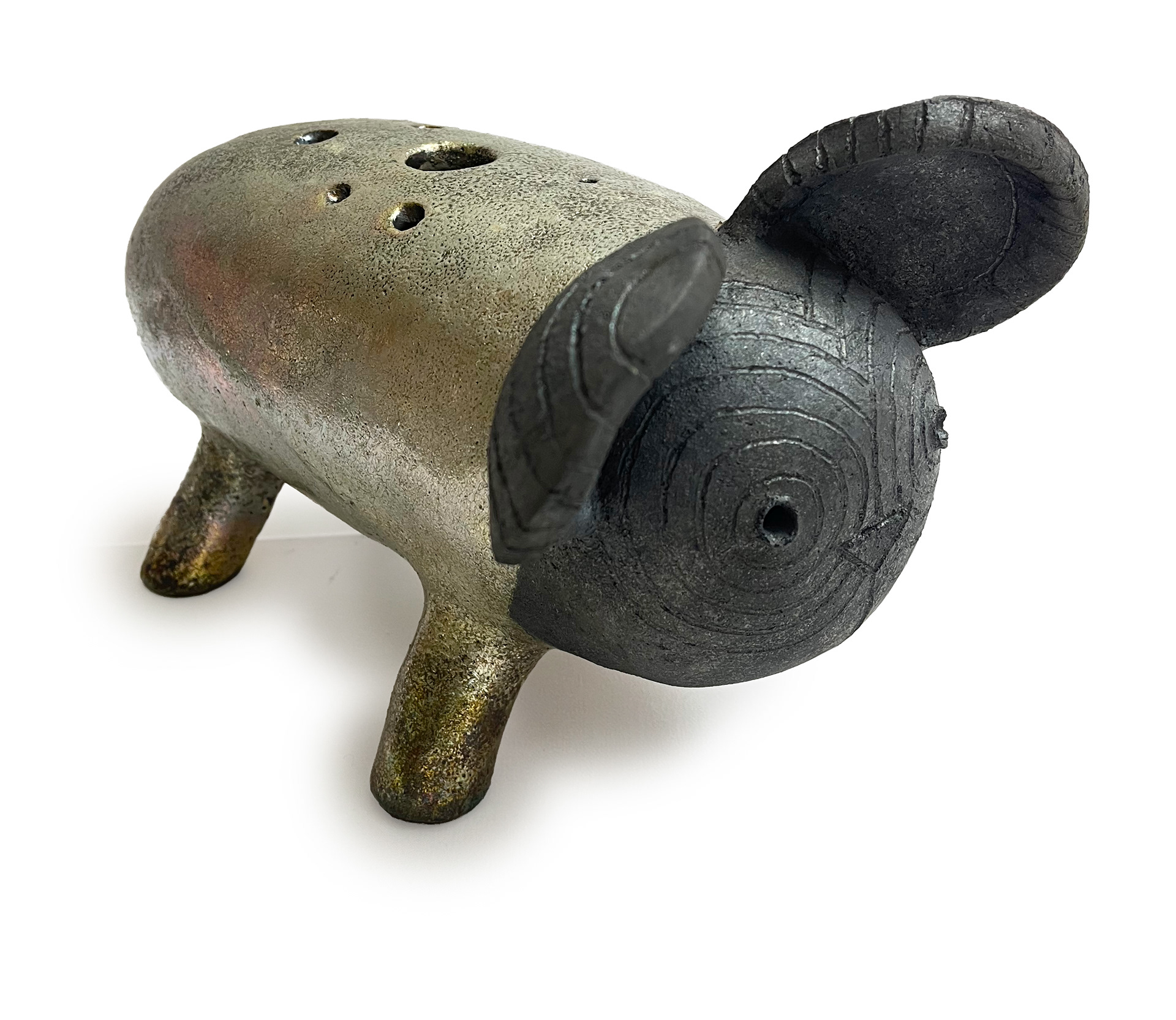 Stefano Cerioli. IDOL 5. Ceramica RAKU e smalti. 2025