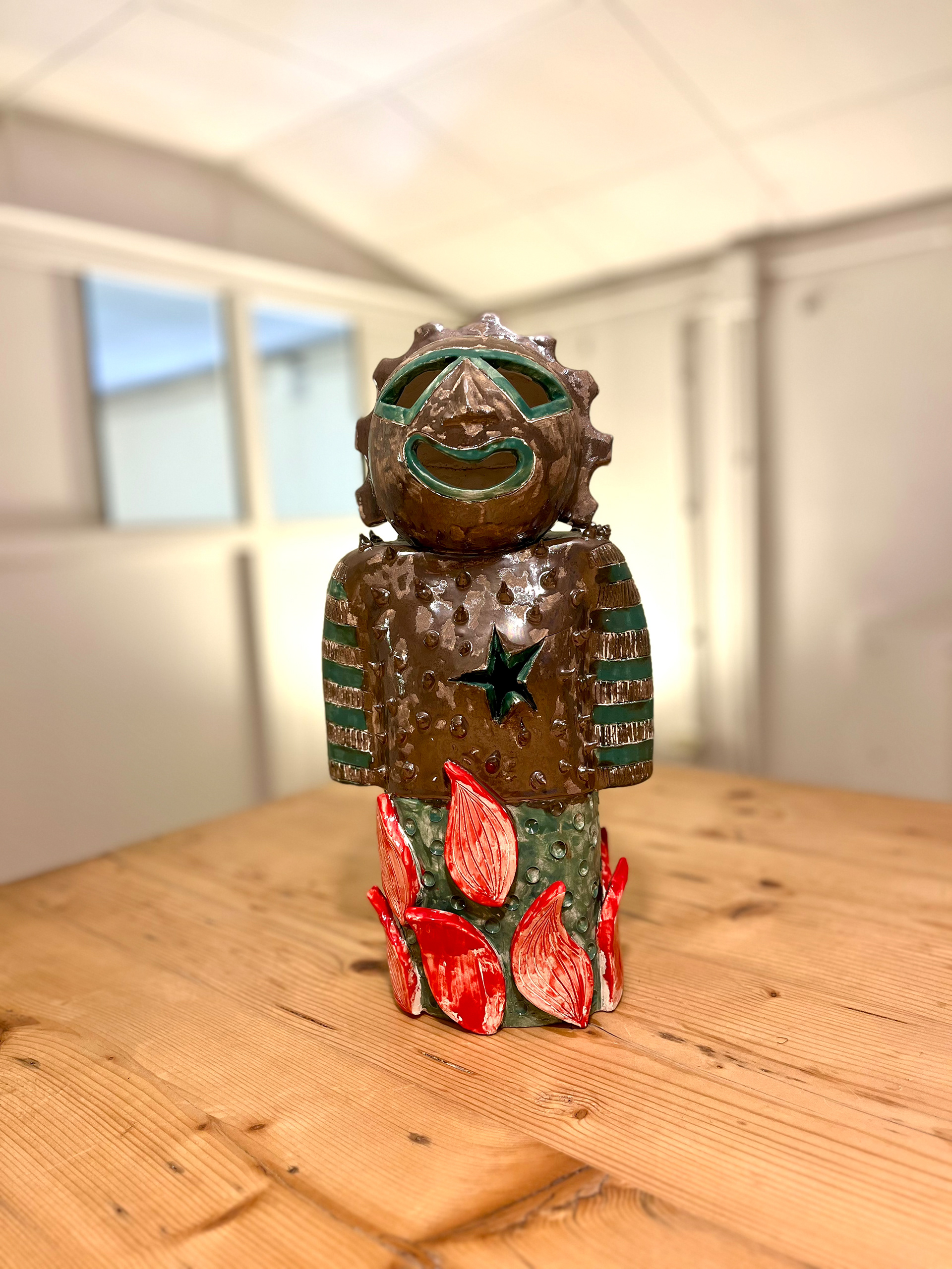 Stefano Cerioli. IDOL 1. Ceramica e smalti. 2025