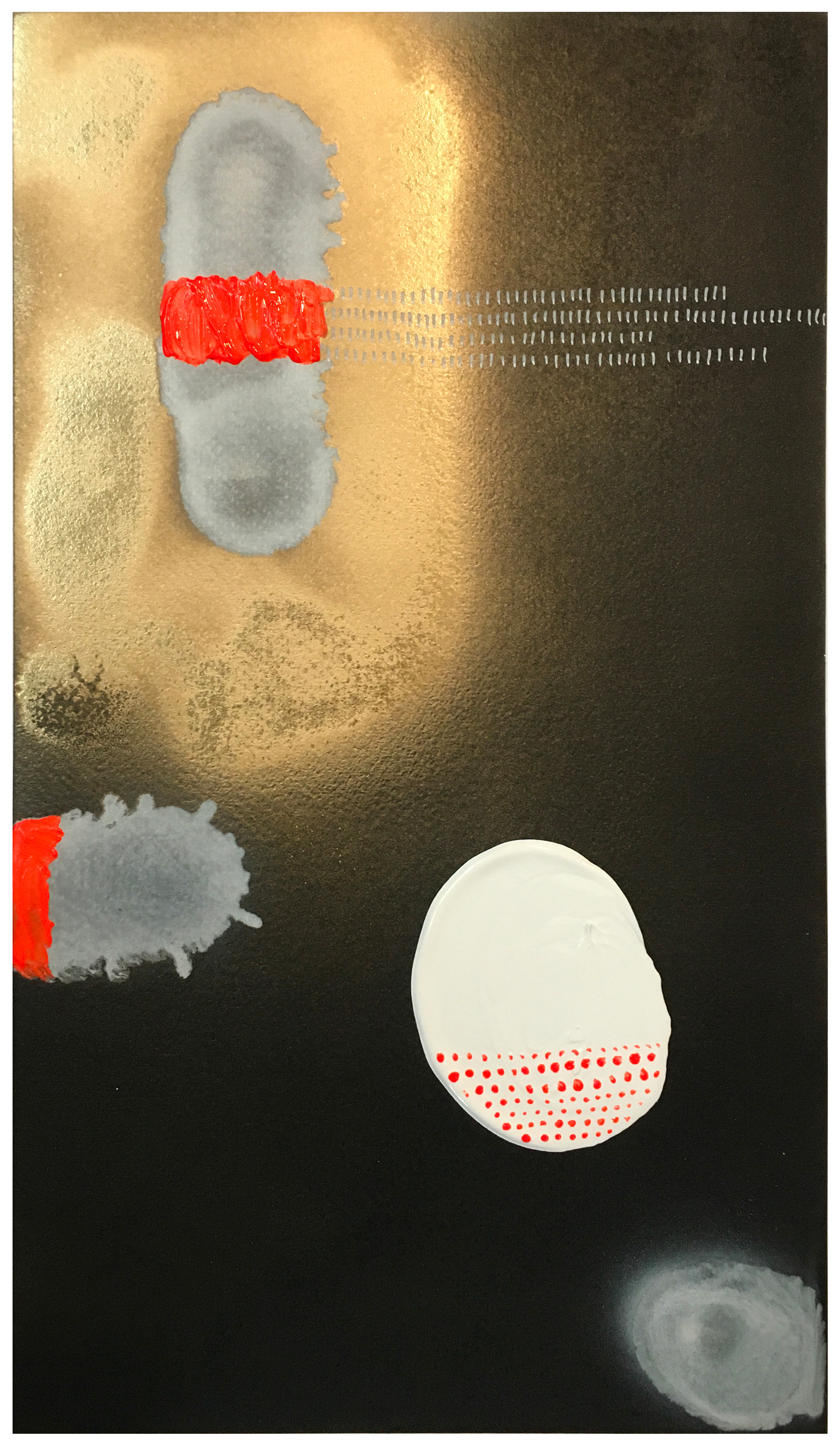 Stefano Cerioli _ DTPM #85 _ Acrilici e spray su carta vintage _ 35x21,5cm